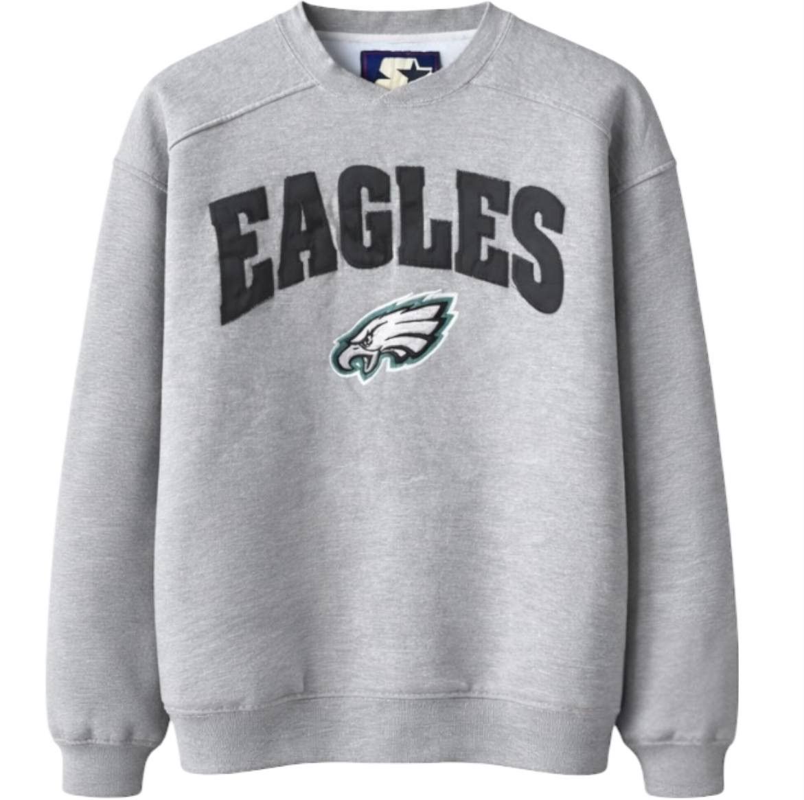 Starter PHILADELPHIA EAGLES STARTER NFL VINTAGE COTTON SWEATSHIRT L Size US L / EU 52-54 / 3 - 1 Thumbnail