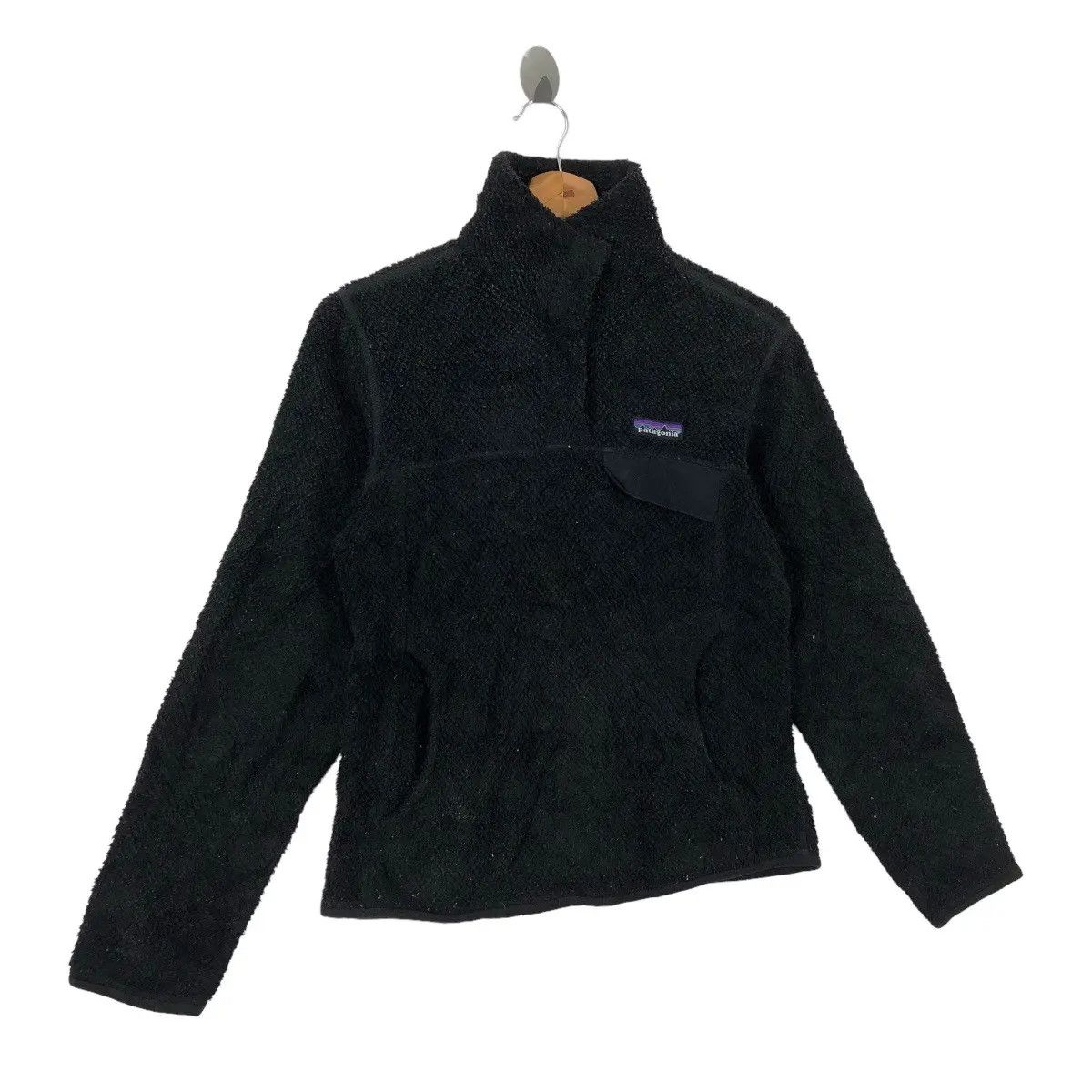 Patagonia Vtg PATAGONIA USA OUTDOOR Deep Pile Sherpa Fleece Jack Size S / US 4 / IT 40 - 3 Thumbnail