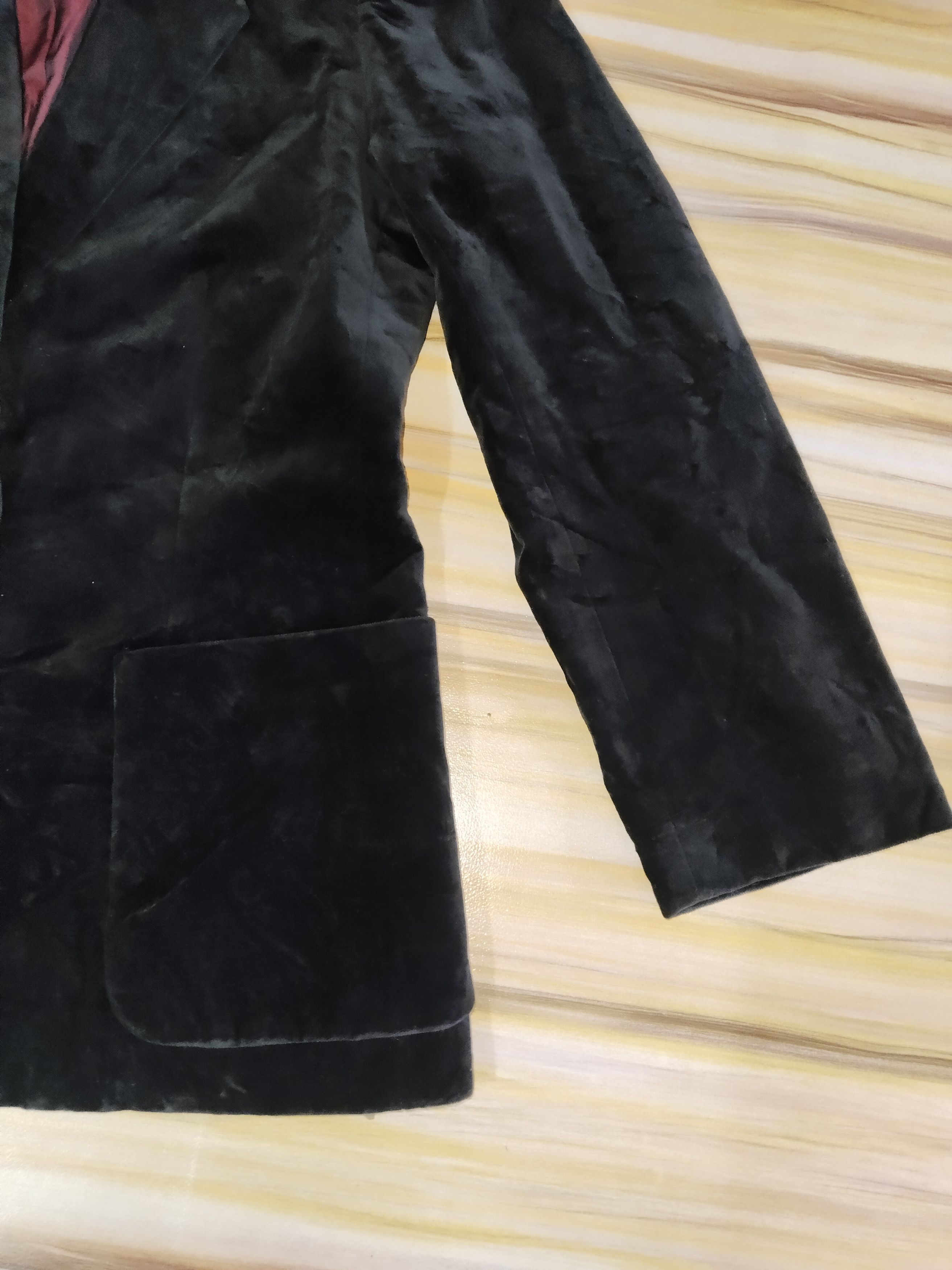 Yves Saint Laurent YVES SAINT LAURENT Velvet Coat Blazer Size S / US 4 / IT 40 - 4 Thumbnail