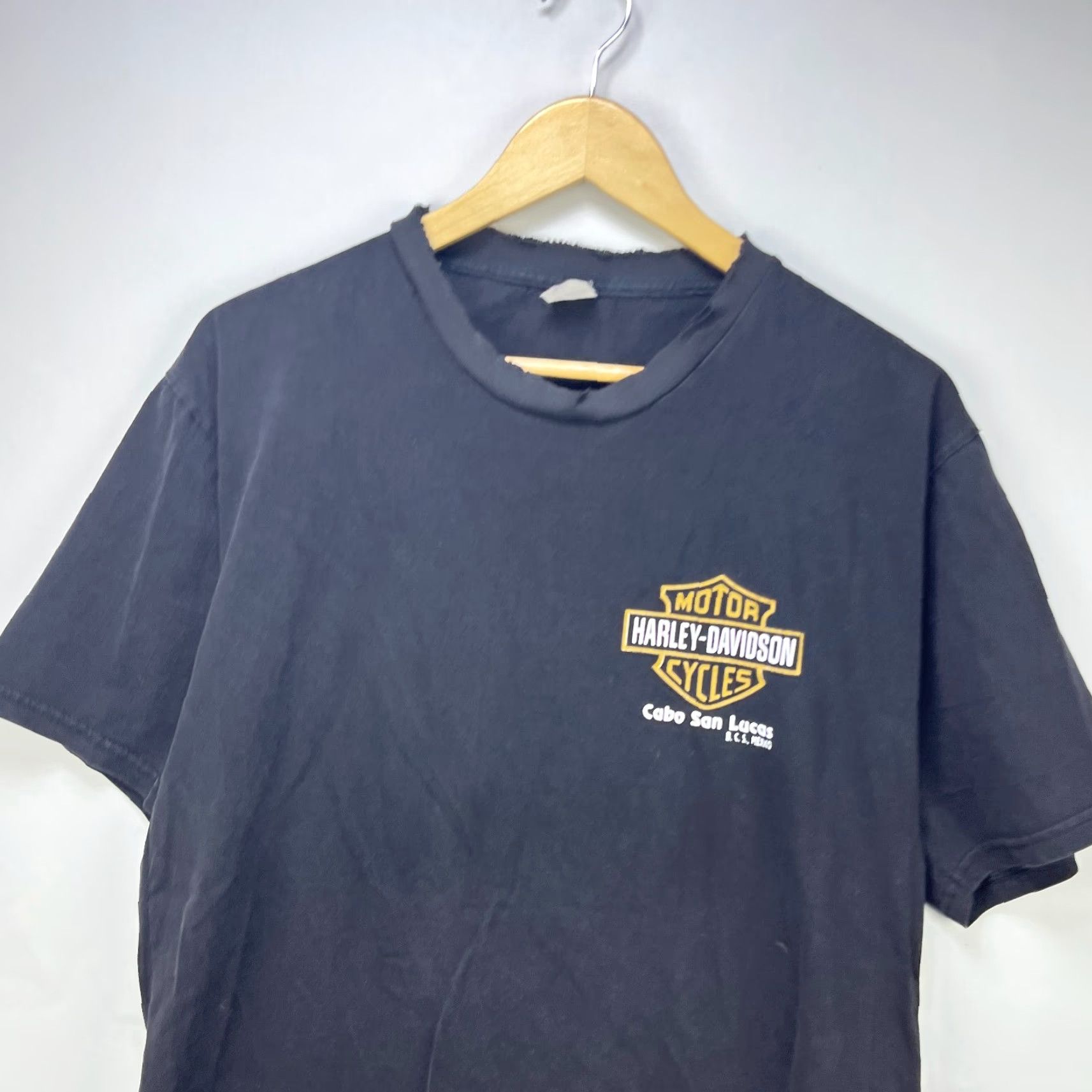 Harley Davidson VINTAGE Harley-Davidson T-Shirt Mens Large Black 90s Sun Faded Mexico Motorcycle Shirt Size US L / EU 52-54 / 3 - 2 Thumbnail
