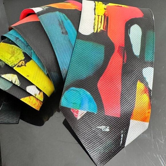 Handmade Modernist Tie Retro Designer Menswear Tie Necktie Mid Centur Size ONE SIZE - 1 Thumbnail