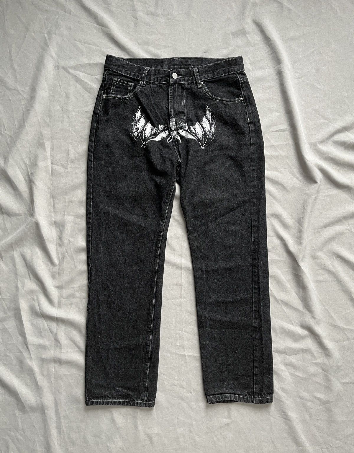 Expert Horror KNOCK KNOCK BAT MICHAEL MYERS Horror Streetwear JEANS Size US 32 / EU 48 - 2 Thumbnail