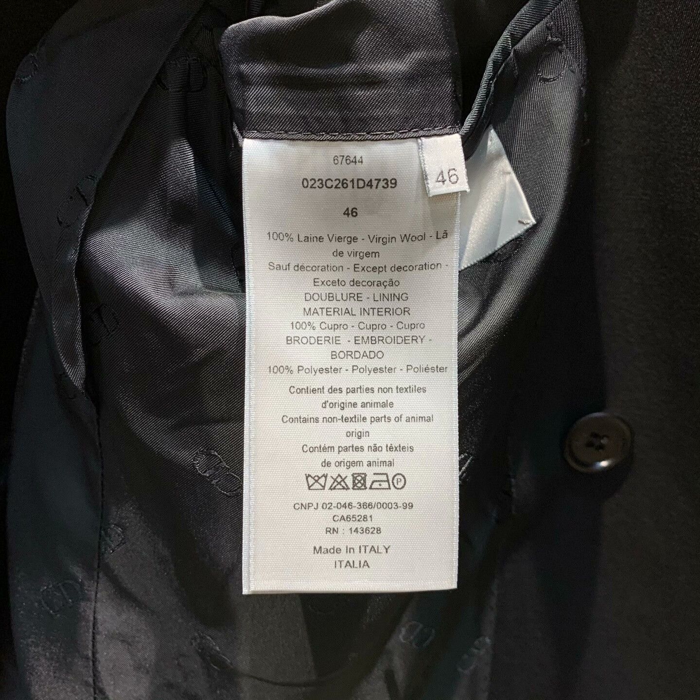 Dior Dior Double-Breasted Embroidered Blazer Size US L / EU 52-54 / 3 - 5 Thumbnail