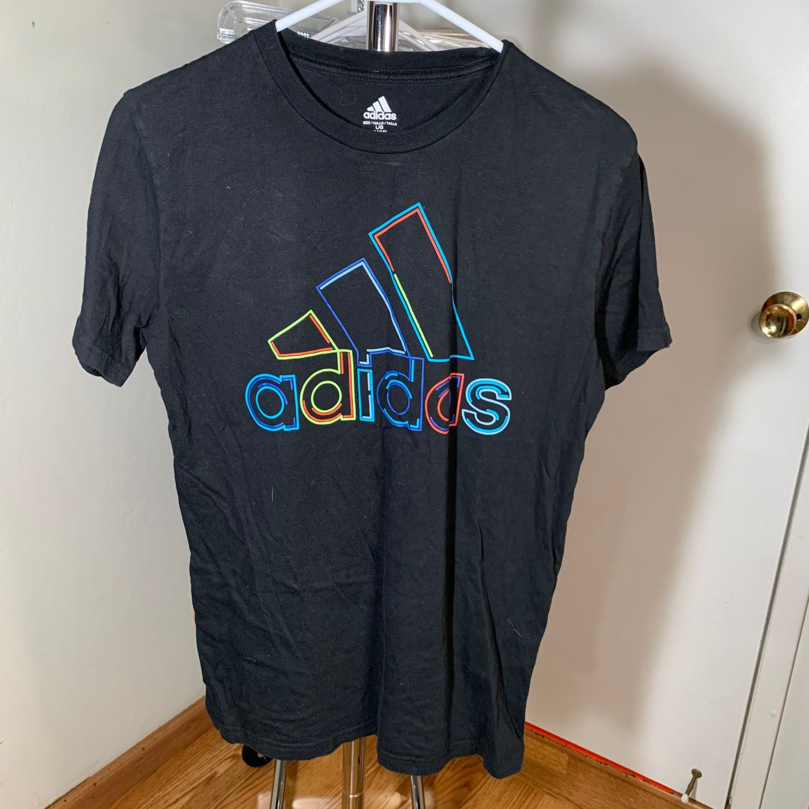 Adidas Adidas Black Tee for Boy Size L (14/16) Size US L / EU 52-54 / 3 - 2 Thumbnail