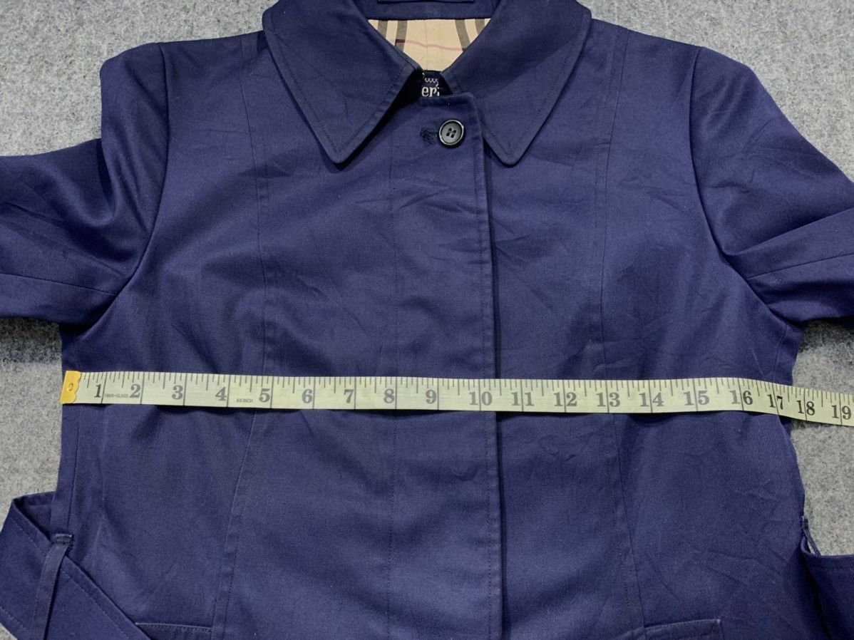 Burberry 90s Burberrys London Trech Coat Jacket Checked Monogram Size S / US 4 / IT 40 - 9 Thumbnail