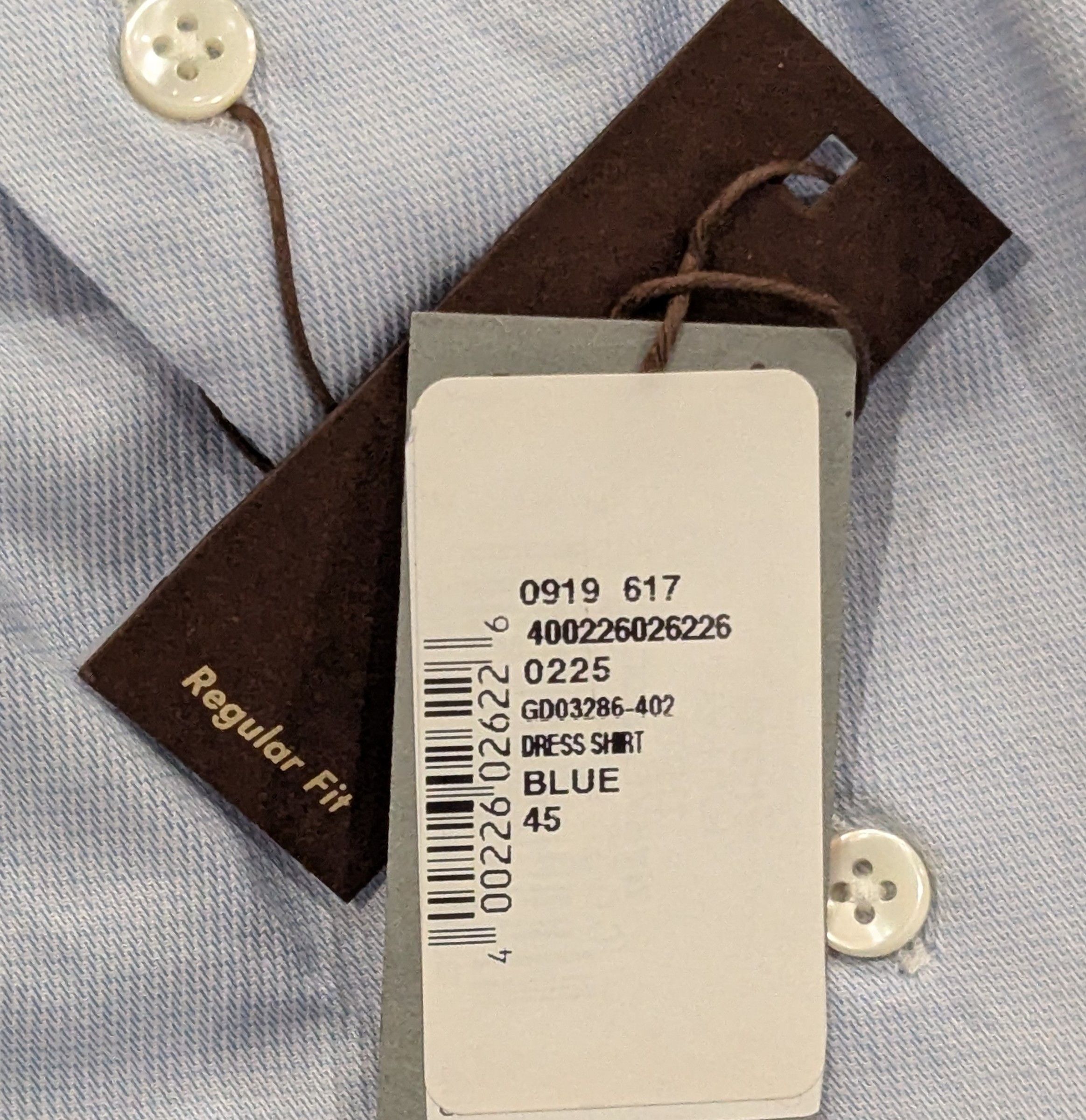 Canali CANALI Textured Cotton Dress Shirt Light Blue 45 US 17.75 Size US XXL / EU 58 / 5 - 9 Thumbnail