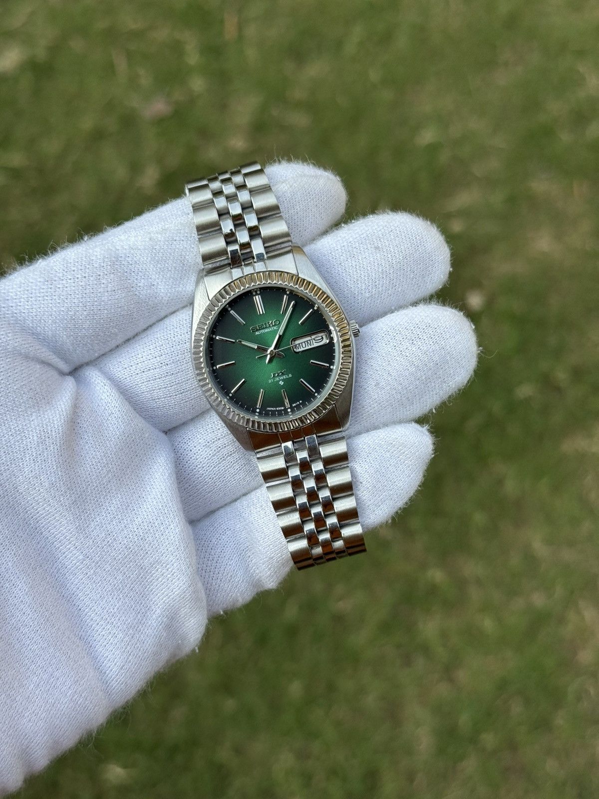 Seiko Seiko 5 DX Fluted Bezel Automatic 6309 Japanese mens Watch Size 36 - 10 Thumbnail