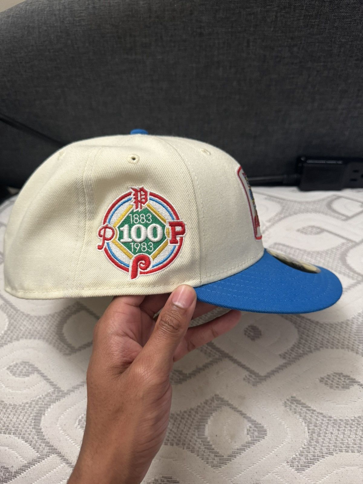 New Era Offwhite Phillies New Era Cap Size ONE SIZE - 2 Thumbnail