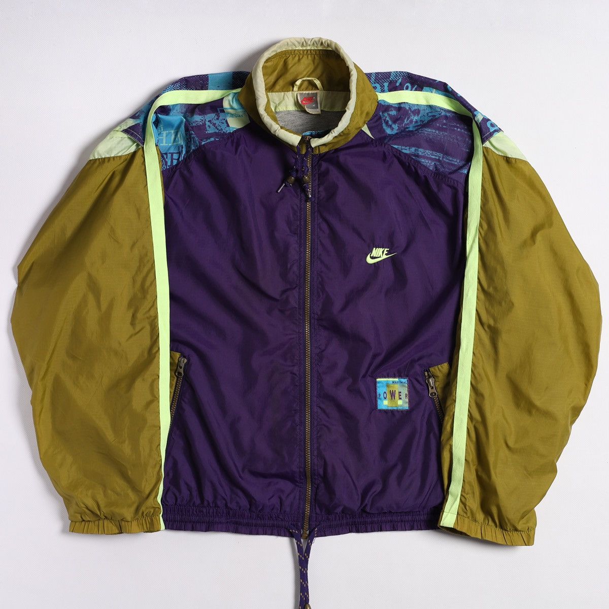 Nike Vintage Nike Maximal Power Multicolour Windbreaker Jacket Size US M / EU 48-50 / 2 - 1 Thumbnail