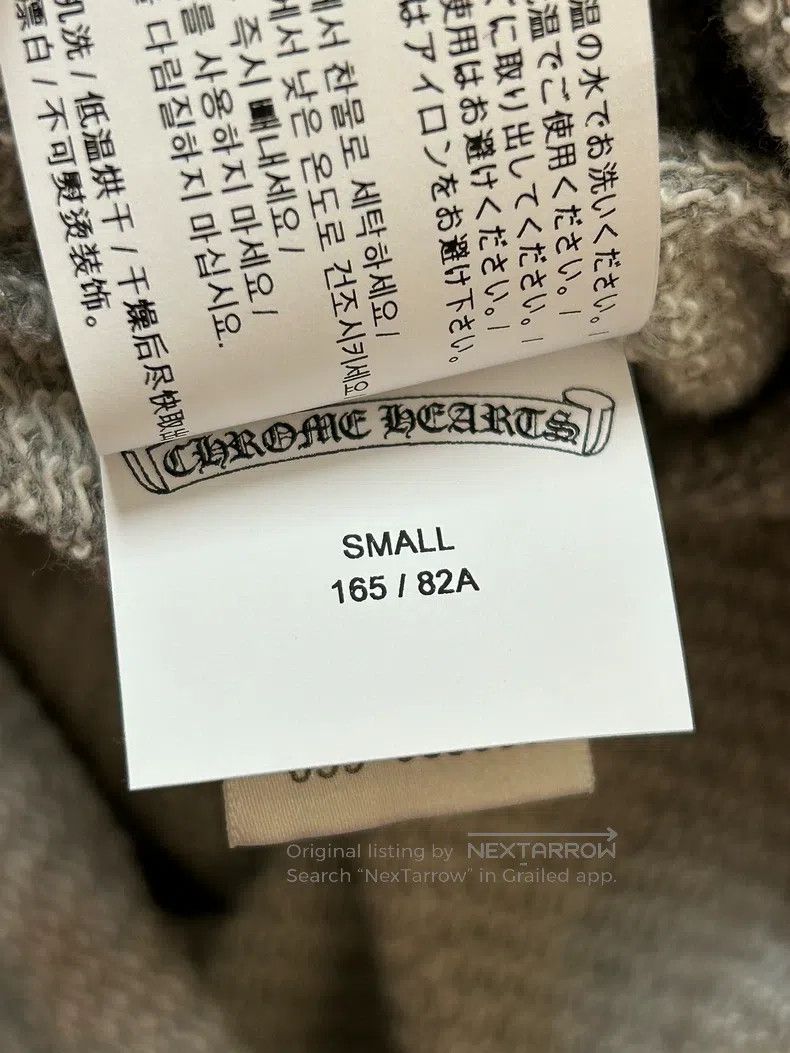 Chrome Hearts CHROME HEARTS Size S Grey flocking sweater three-letter flo Size US S / EU 44-46 / 1 - 8 Thumbnail