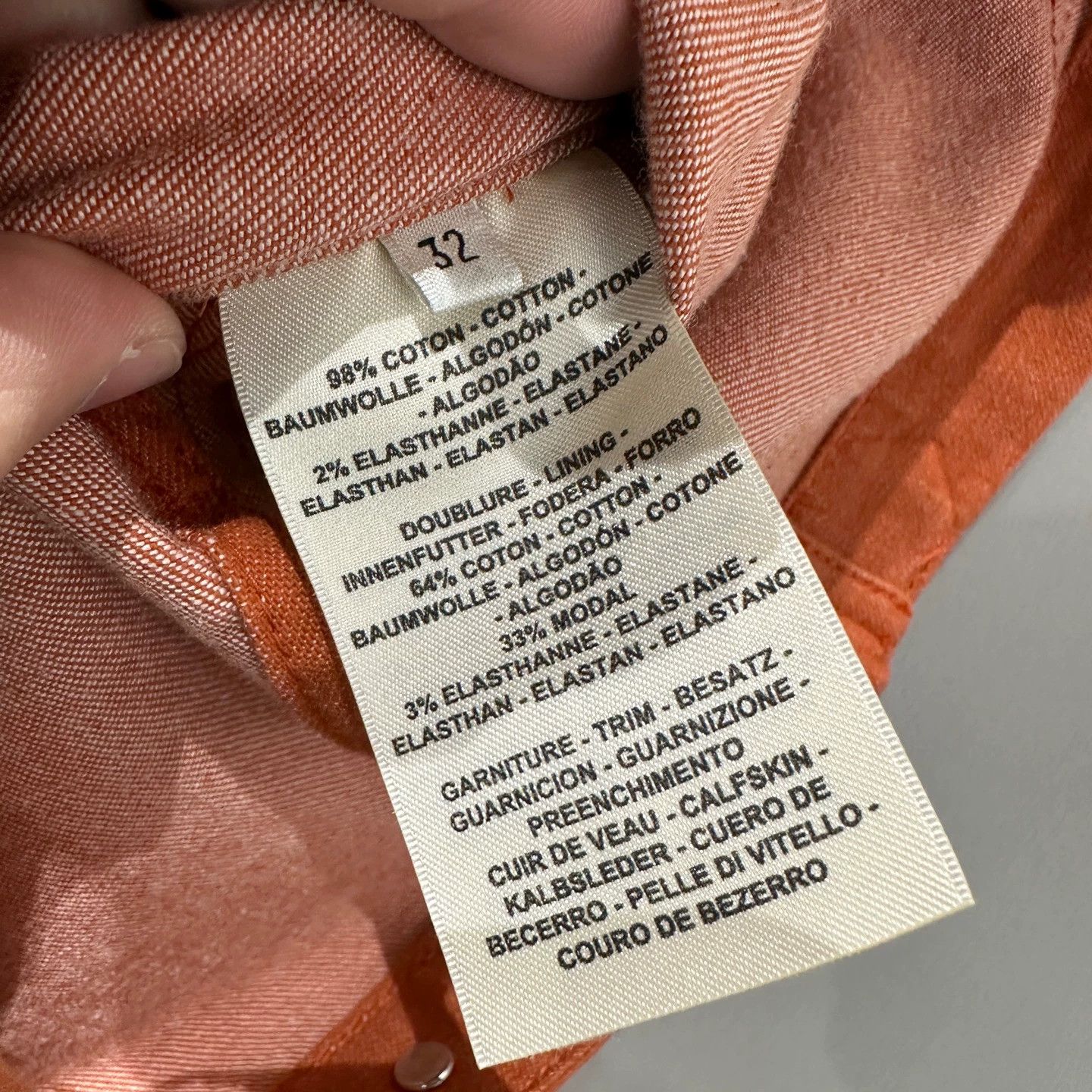 Hermes Hermes mar325 logo leather tag denim jacket 32 Size XXS / US 00 / IT 34 - 4 Thumbnail