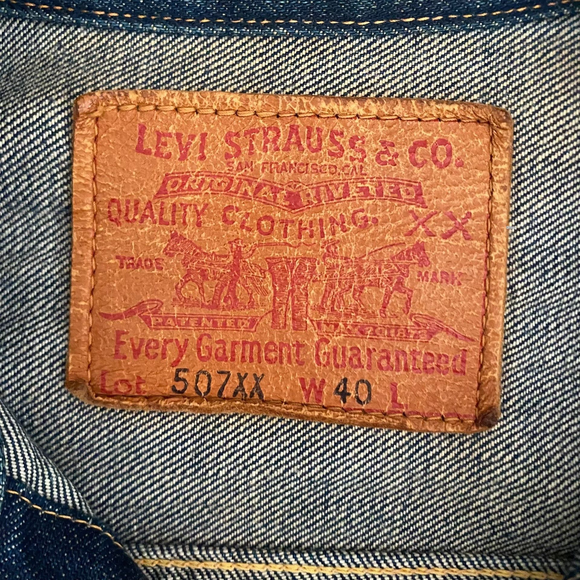 Levi's Vintage Clothing Levi's LVC 507XX J22 Japan Denim Jacket Size US XXS / EU 40 - 7 Thumbnail