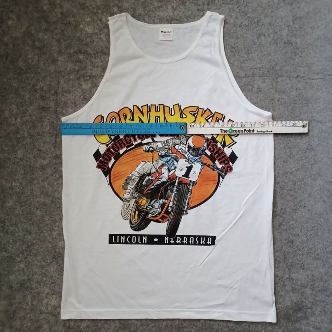 Vintage VINTAGE Motorcycle Shirt L White Lincoln Nebraska Mens T-Shirt Size US L / EU 52-54 / 3 - 4 Thumbnail