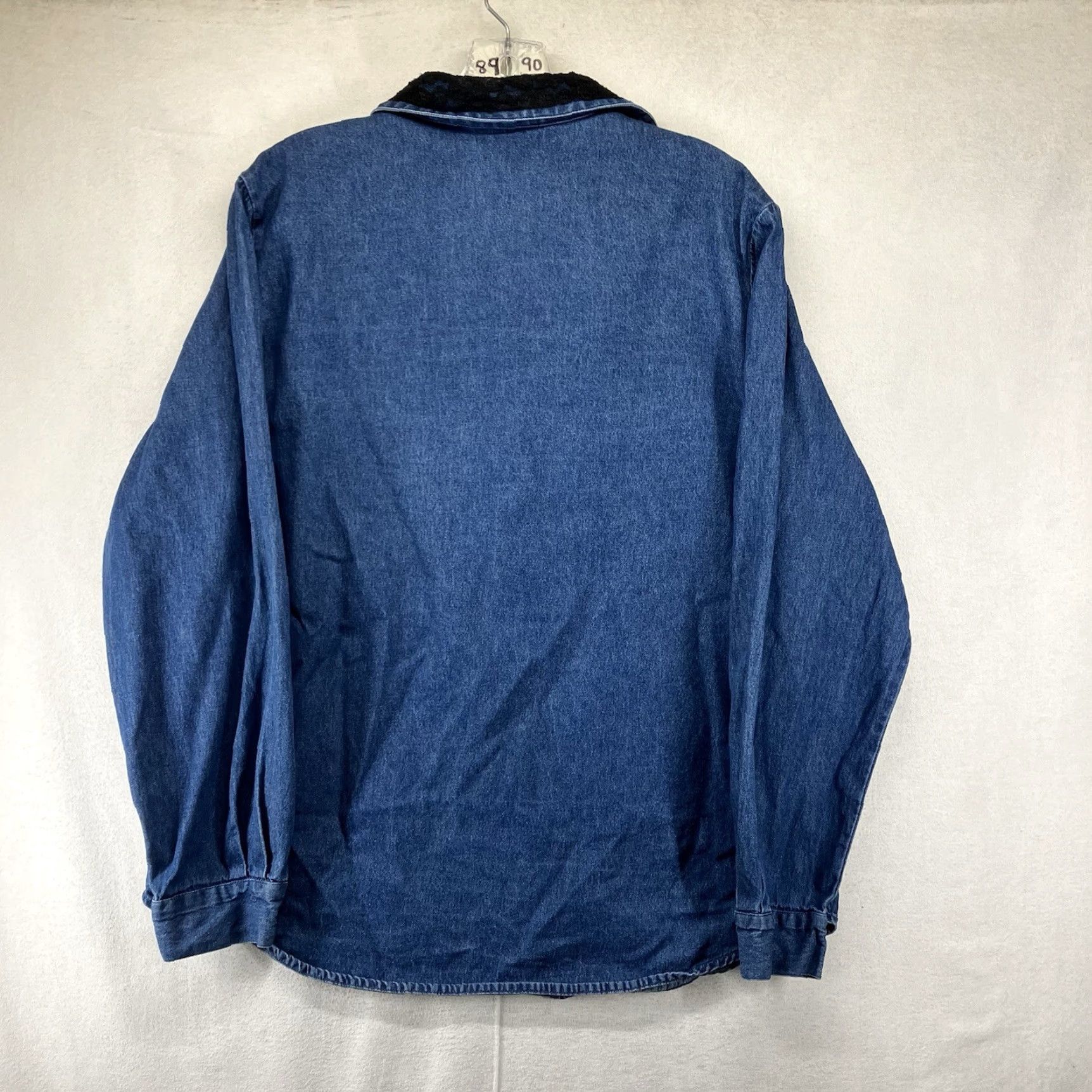 Vintage VINTAGE Tantrums Collection Denim Top Women L Blue Pearl Button Bead Embroidery Floral 90s Western Cowboy Core Button-Up Long Sleeve Size L / US 10 / IT 46 - 2 Thumbnail