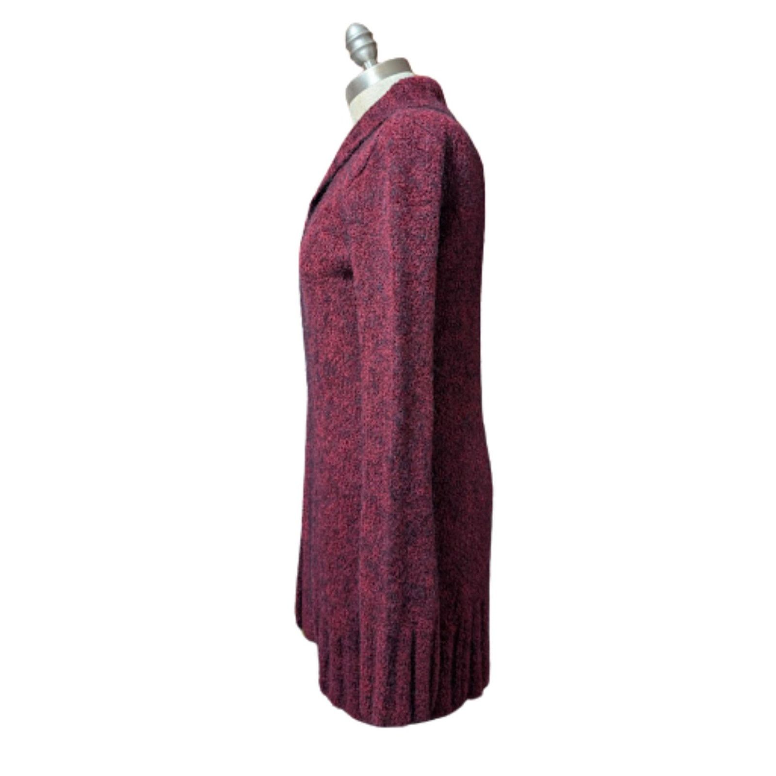Free People Free People Burgundy Long Knit Cardigan Womens Size S/P USED Size S / US 4 / IT 40 - 4 Thumbnail