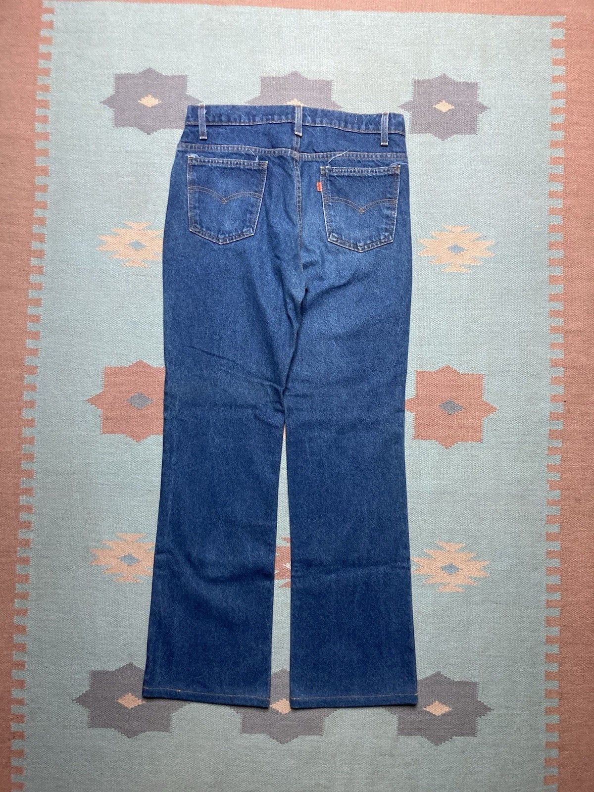 Levi's × Vintage 90s Levi’s 517 jeans bootcut flare dark orange tab 33x32 Size US 33 - 1 Thumbnail