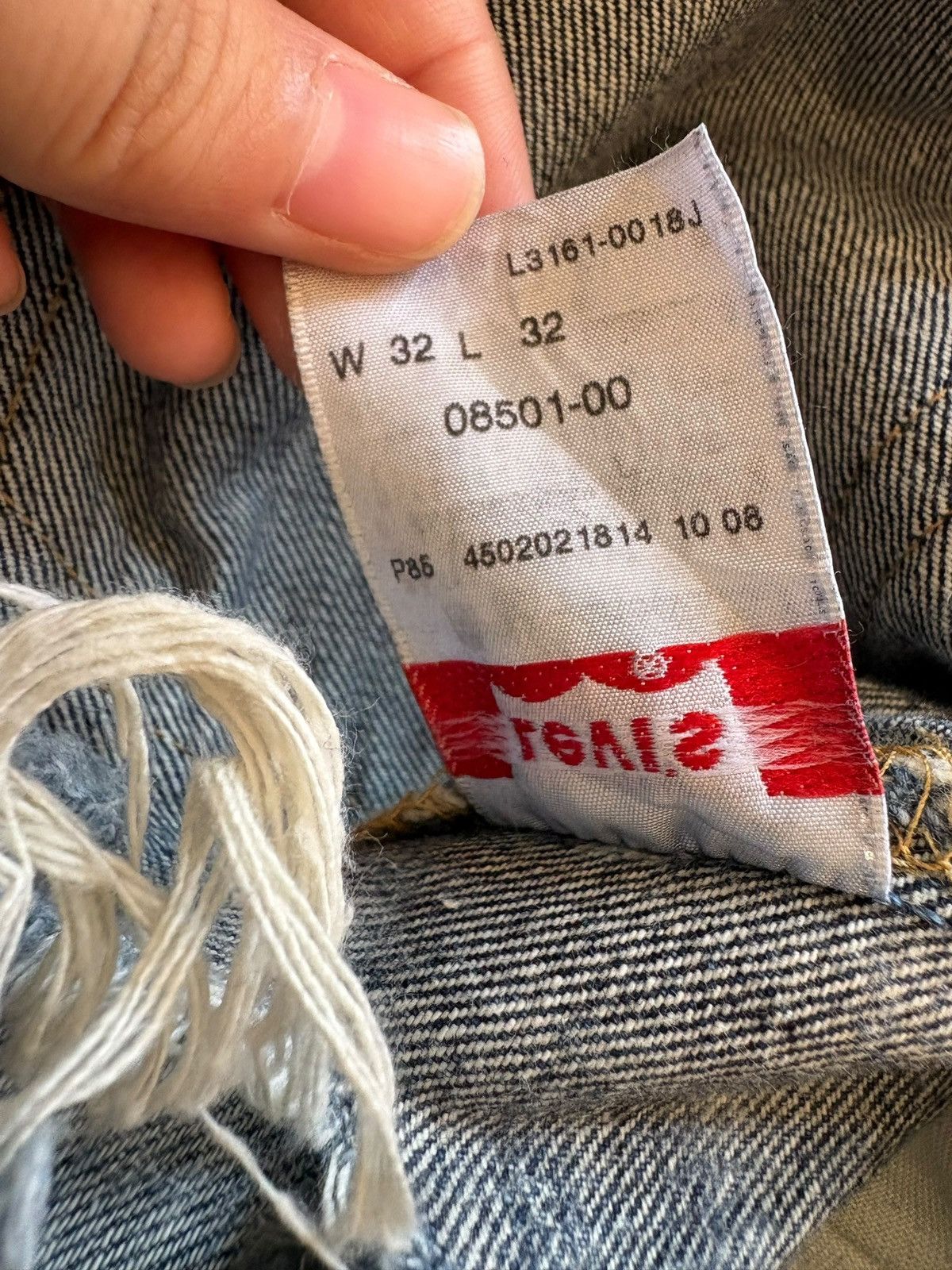 Levi's Vintage 90s Levis 501 Distressed Ripped Loose Jeans Size US 32 / EU 48 - 10 Thumbnail