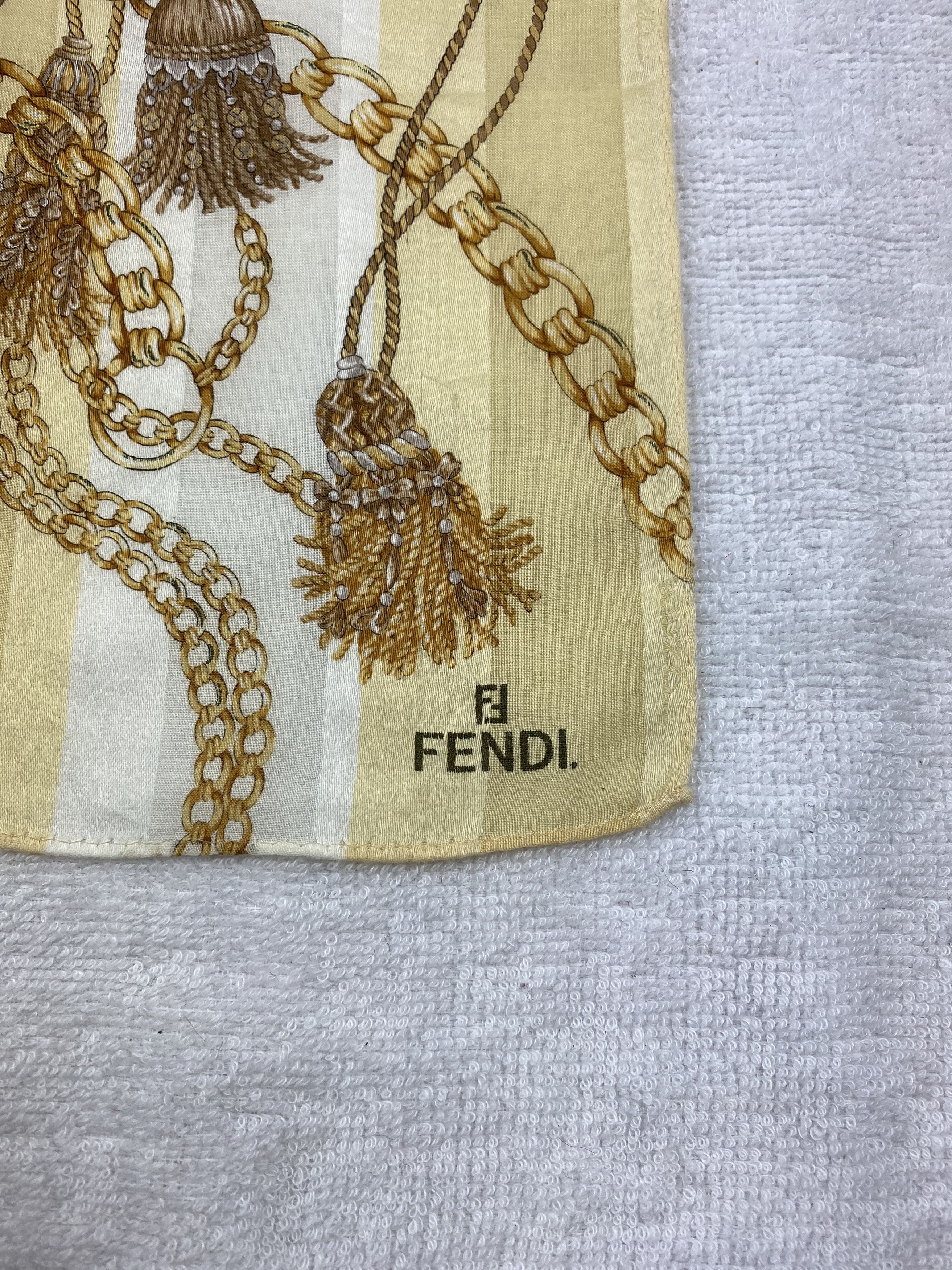 Vintage Fendi Bandana / Handkerchief / Neckerchief A188 Size ONE SIZE - 5 Thumbnail