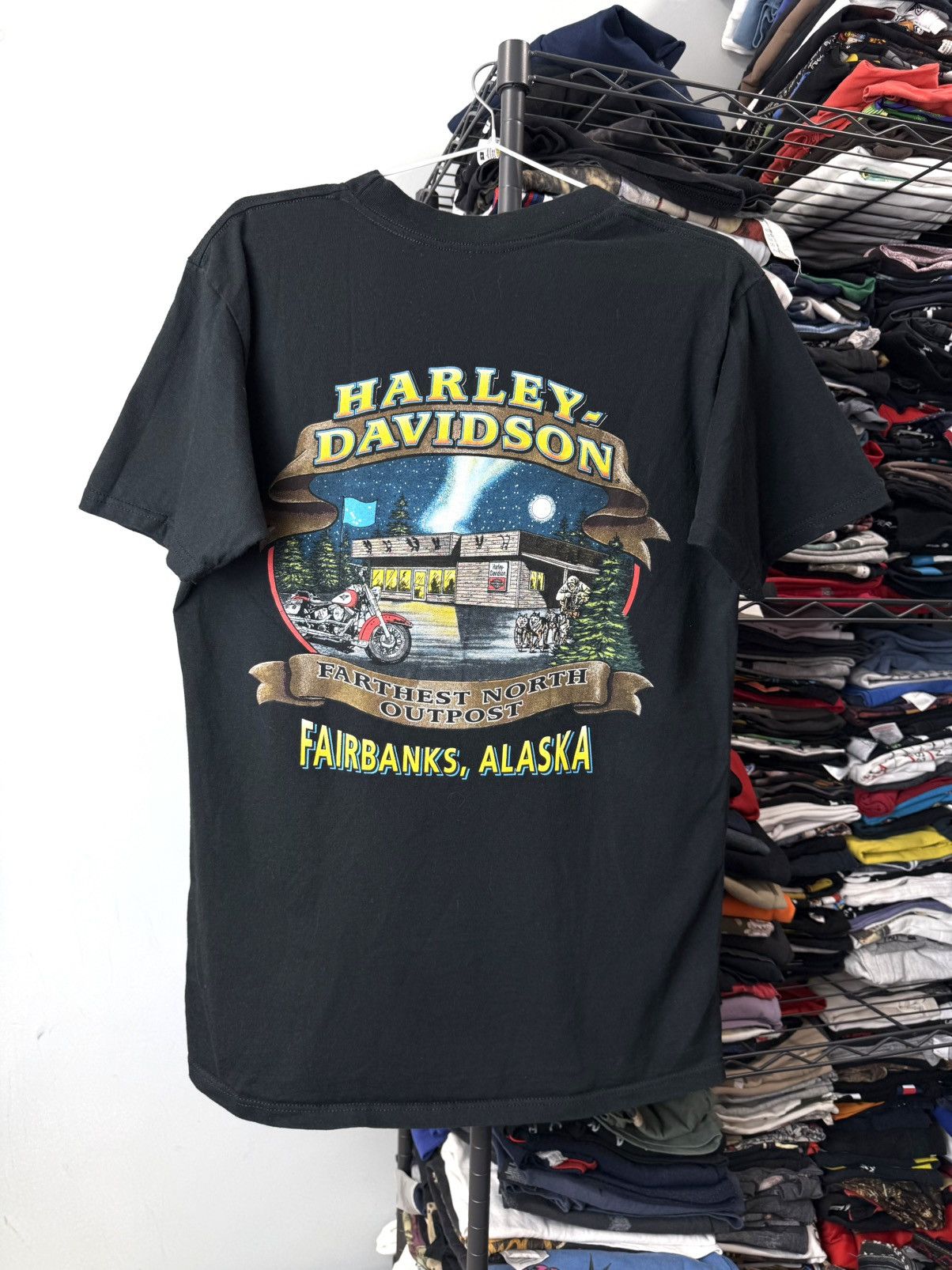 Harley Davidson Rare! Vintage 1998 Harley Davidson Alaska T Shirt Size US M / EU 48-50 / 2 - 1 Thumbnail