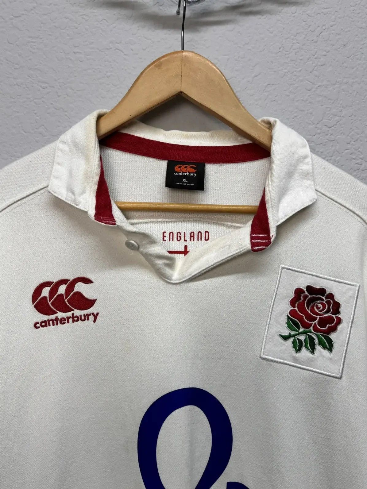 Canterbury of New Zealand × Vintage Vintage Canterbury Rugby England Jersey Long Sleeve Size US XL / EU 56 / 4 - 4 Thumbnail