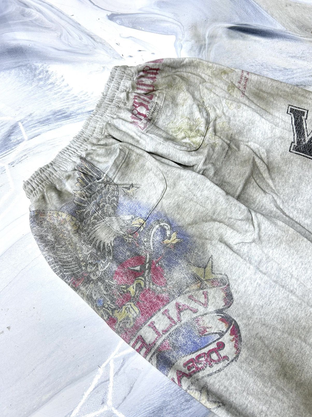 Vale Vale Crash Sweatpants Grey Purple Red Size S Size US 30 / EU 46 - 8 Thumbnail