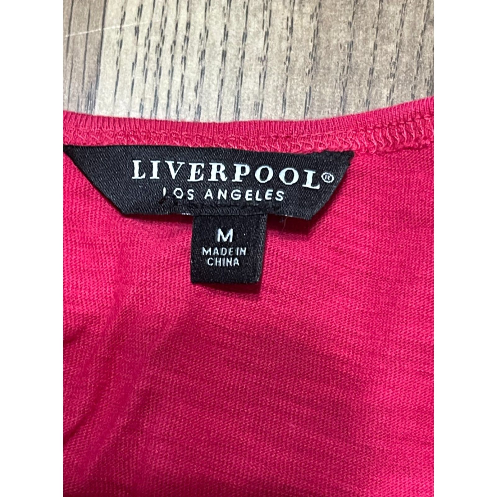 Vintage Liverpool Shirt, Women's Size Medium, Pink, Ruched Short Sleeve Size M / US 6-8 / IT 42-44 - 5 Thumbnail