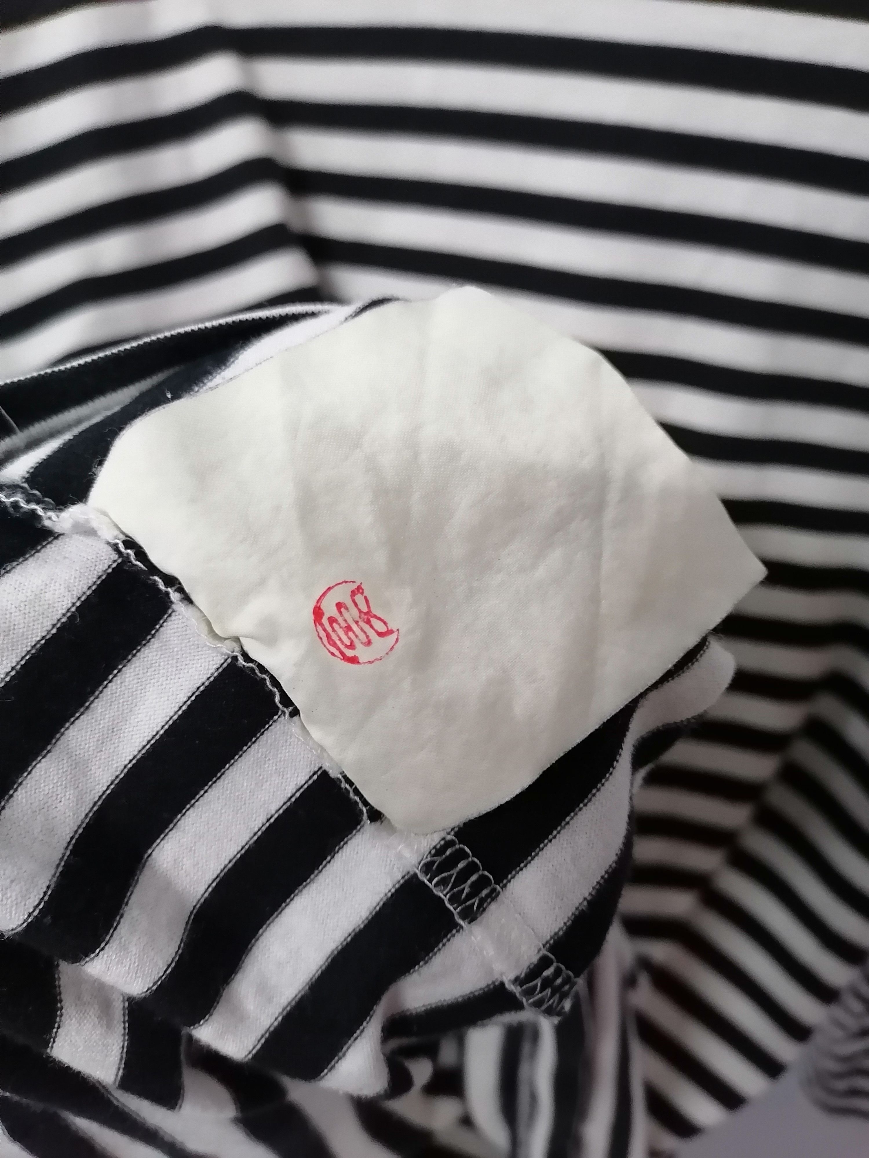 Comme des Garcons PLAY × Designer Cdg Play Stripe ICONIC Kurt Cobain Long Sleeve T-shirt Size US L / EU 52-54 / 3 - 7 Thumbnail