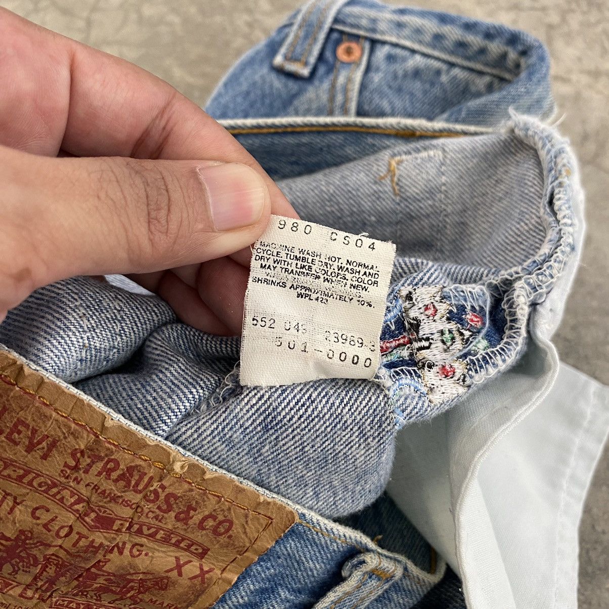 Levi's Vintage Late 80’s Levis 501 Distressed Painter Jeans Size US 33 - 25 Thumbnail