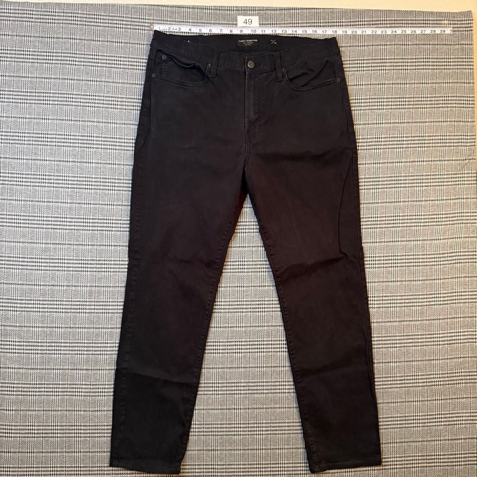 Lucky Brand Lucky Brand Men's Jeans Black Denim Slim Straight 36x32 Size US 36 / EU 52 - 3 Thumbnail