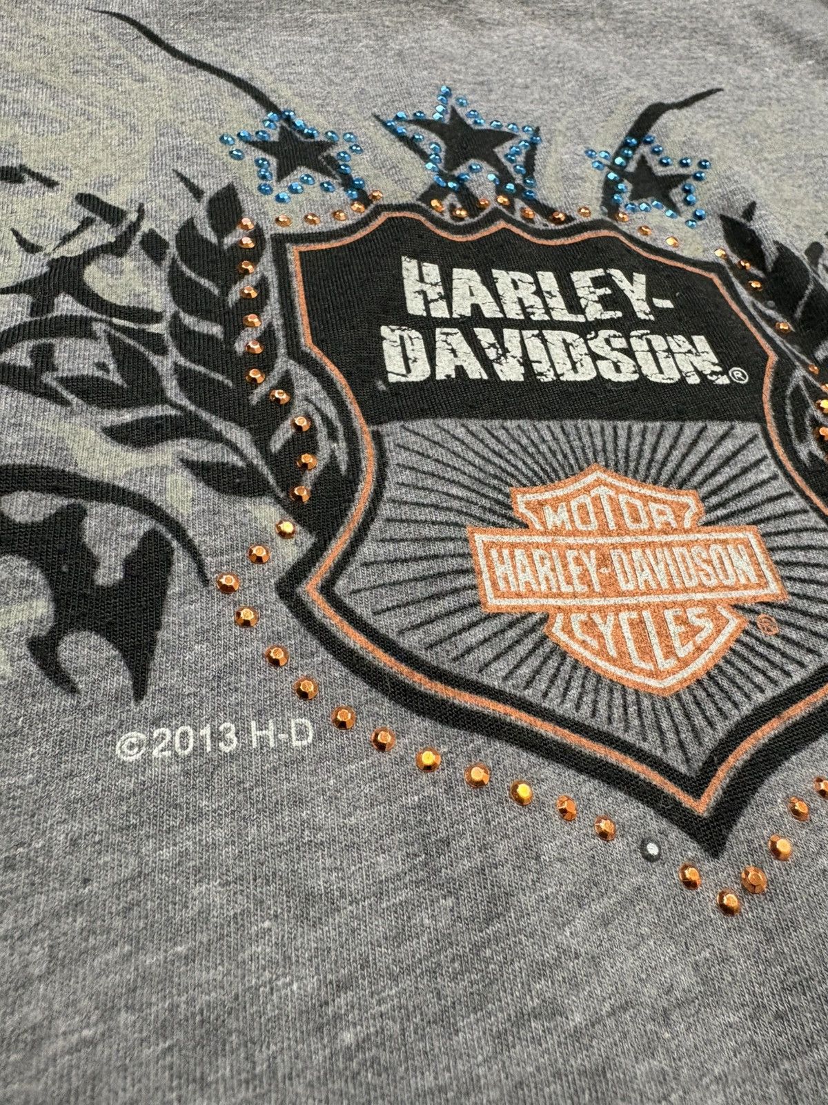 Harley Davidson Harley Davidson Flame Long Sleeve Baby Shirt XL Studded Logo Size XL / US 12-14 / IT 48-50 - 6 Thumbnail
