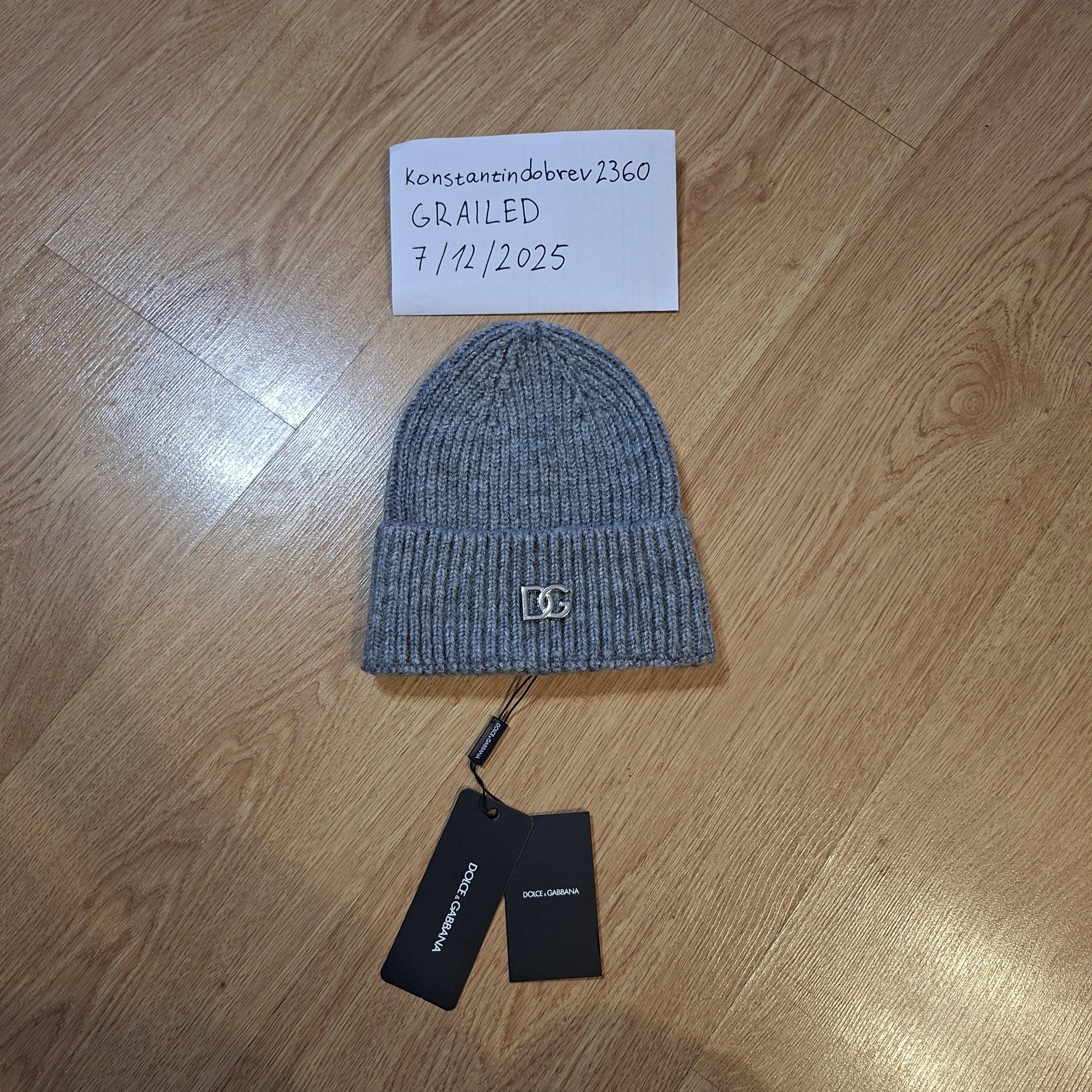 Dolce & Gabbana Dolce Gabbana gray hat Size ONE SIZE - 1 Thumbnail