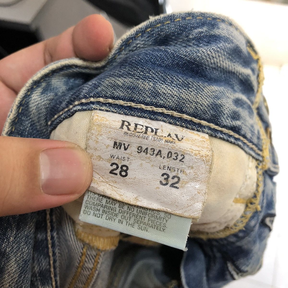 Replay Replay Blue Distressed Denim Pants #A2392 Size US 28 / EU 44 - 21 Thumbnail
