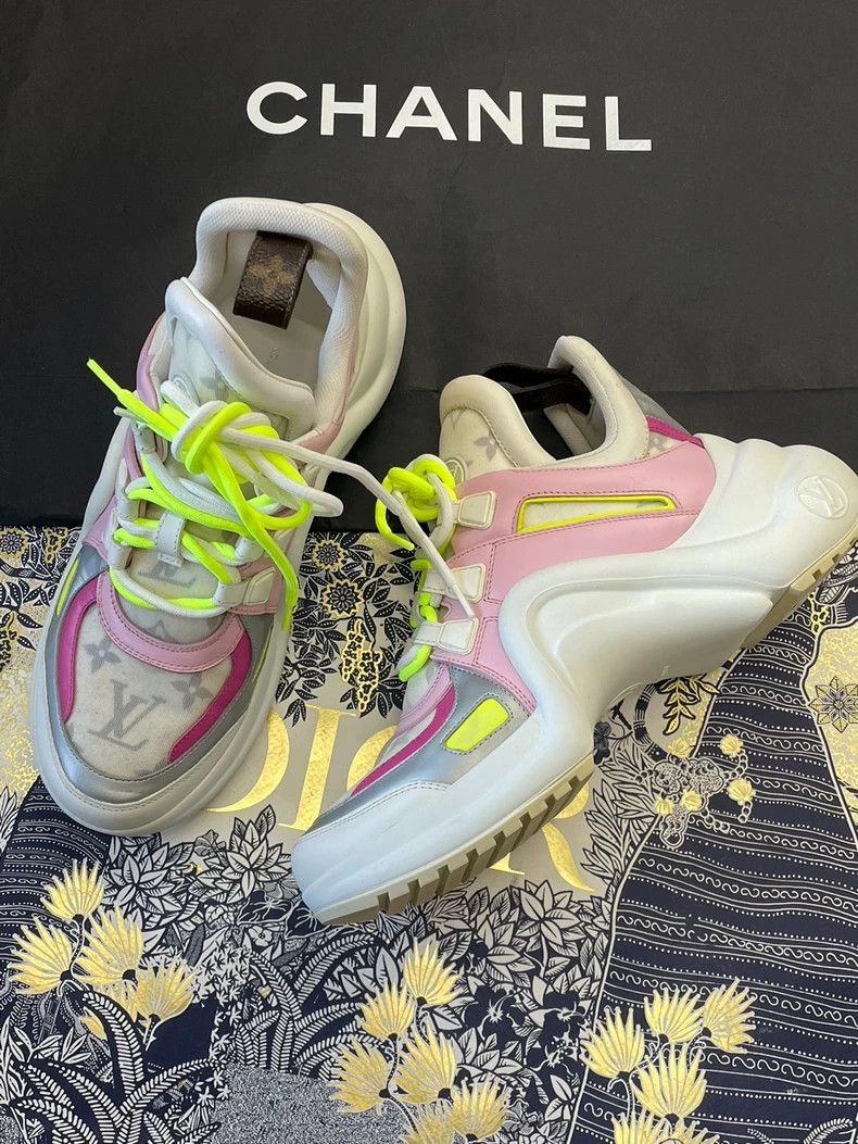 Louis Vuitton Louis Vuitton Archlight pink presbyopic sports dad shoes Size US 7 / IT 37 - 1 Thumbnail