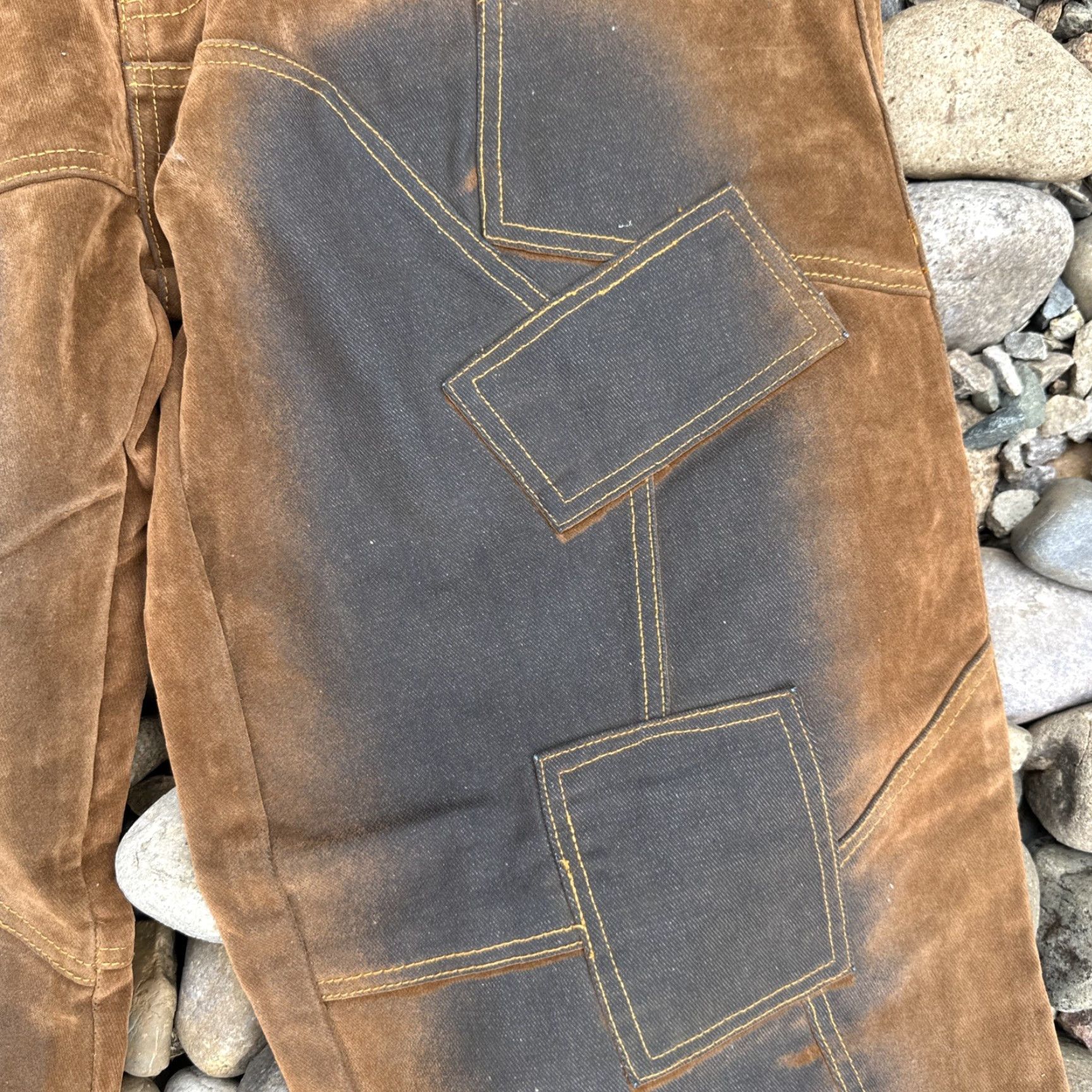 Vintage VINTAGE Vibes GL Gold Label Denim Jeans 90s Hip Hop Mens 32x32 Brown NWT Straight Shirt Size US 32 / EU 48 - 5 Thumbnail