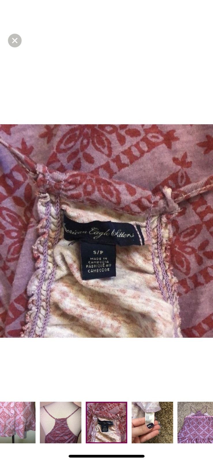 American Eagle Outfitters American eagle outfitters small boho tank top Size S / US 4 / IT 40 - 2 Thumbnail