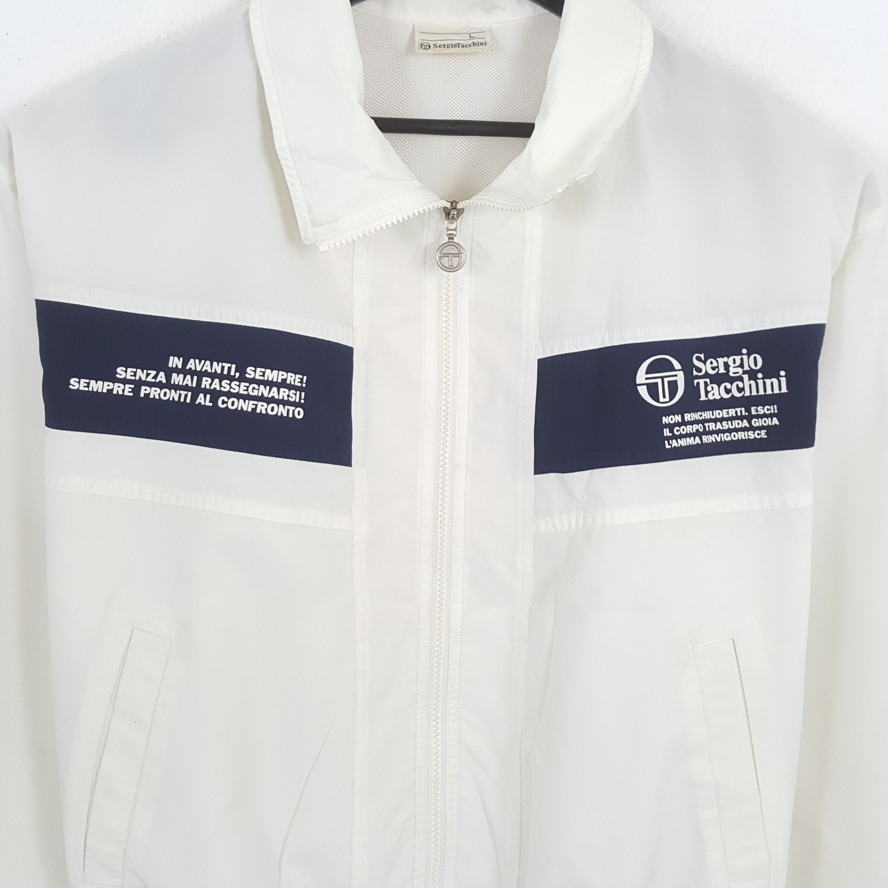 Sergio Tacchini × Vintage SERGIO TACCHINI Sportswear Style Windbreaker JACKET Size US XL / EU 56 / 4 - 2 Thumbnail