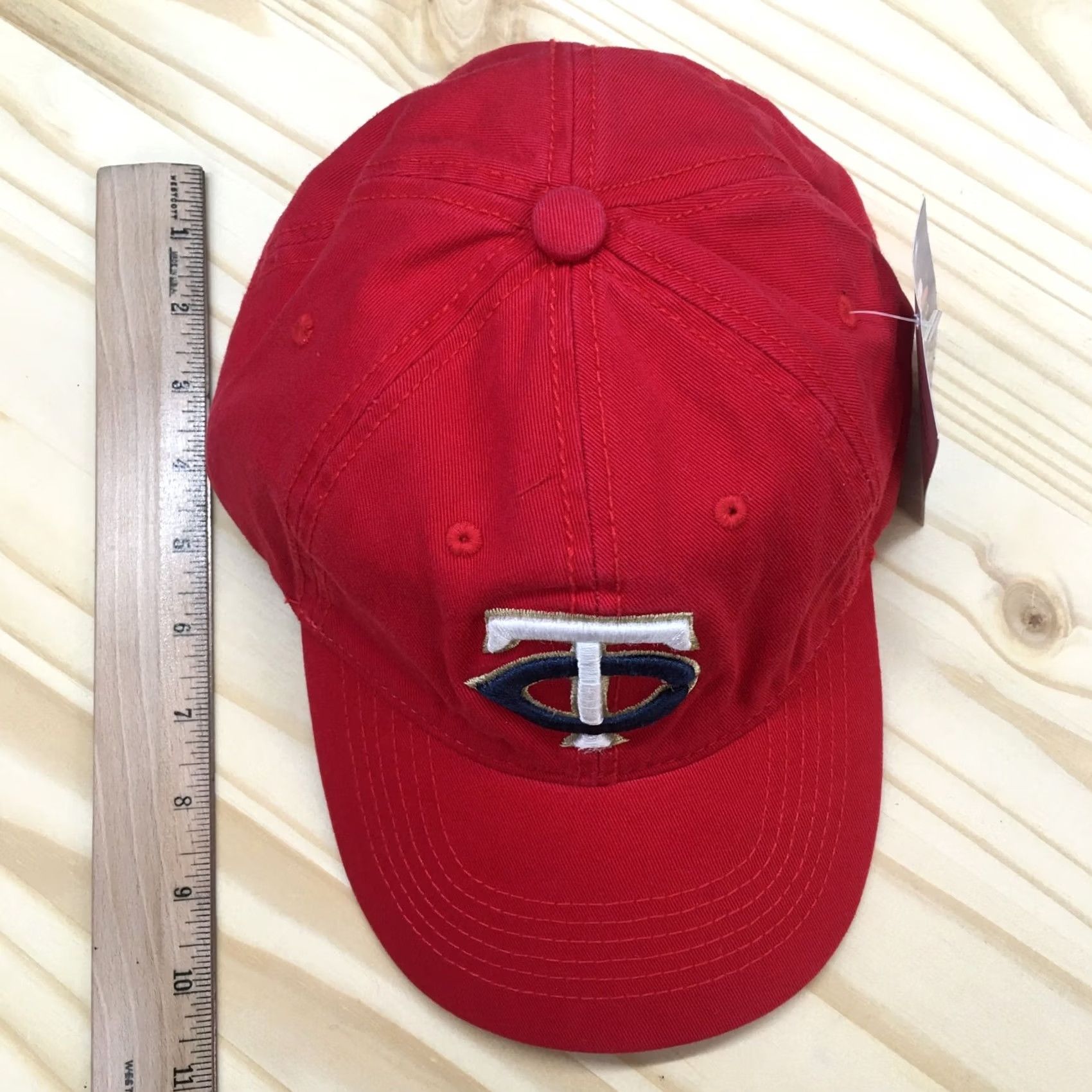 Twins Melonwear Hat Mens One Size Red Minnesota Twins MLB Baseball Cap Womens Cotton Casual Size ONE SIZE - 3 Thumbnail