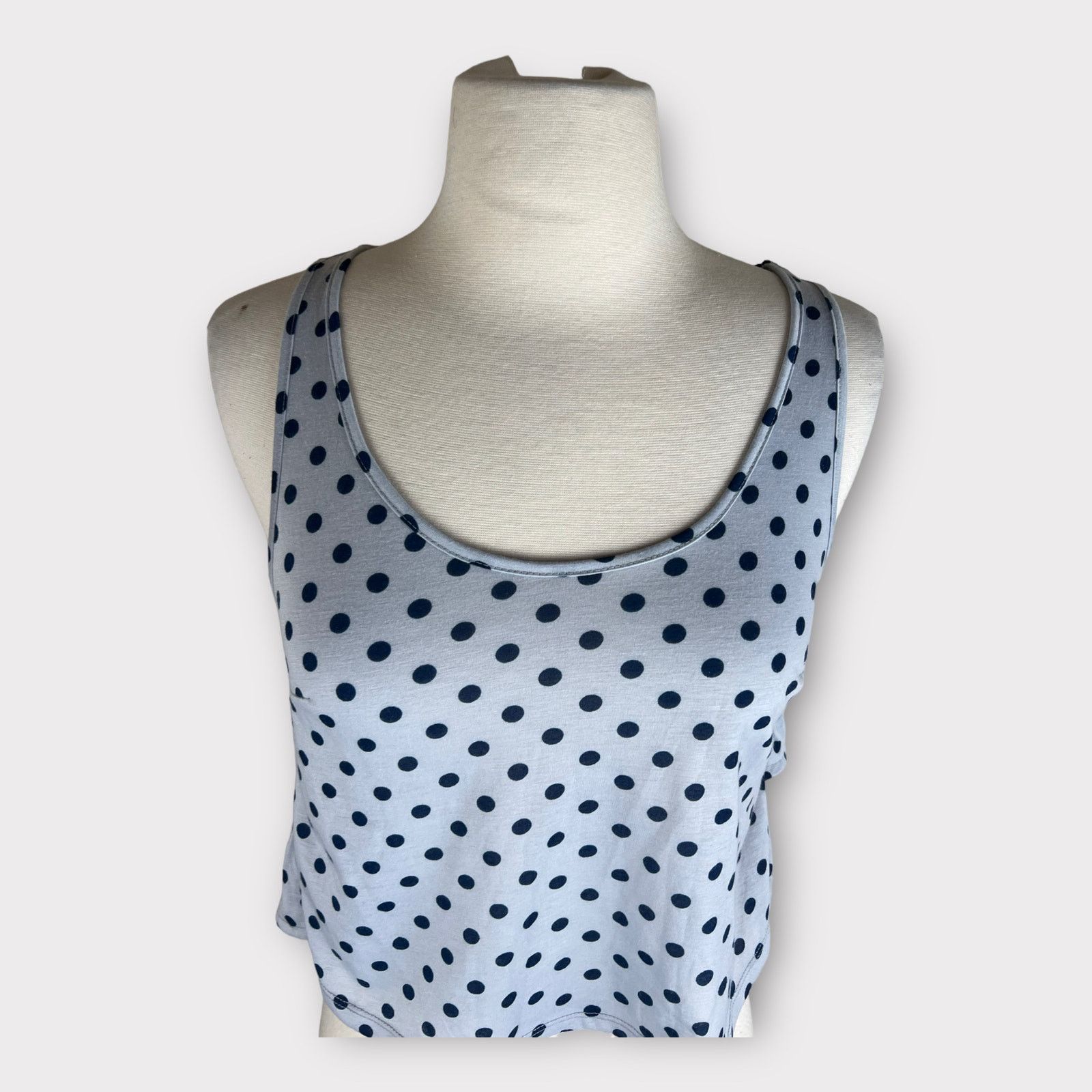 City Streets City Streets | Vintage Y2K Blue Polka Dot Ruffles Crop Top Size S / US 4 / IT 40 - 5 Thumbnail