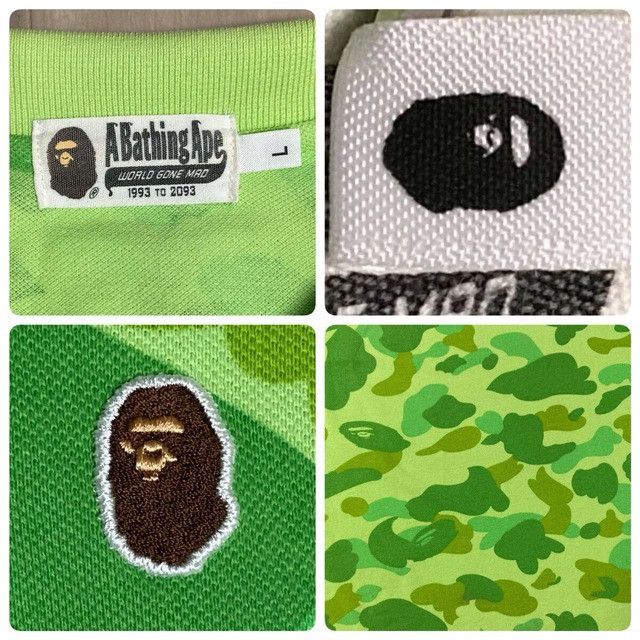 Bape BAPE Neon 1st camo polo shirt a bathing ape NIGO Size US L / EU 52-54 / 3 - 6 Thumbnail