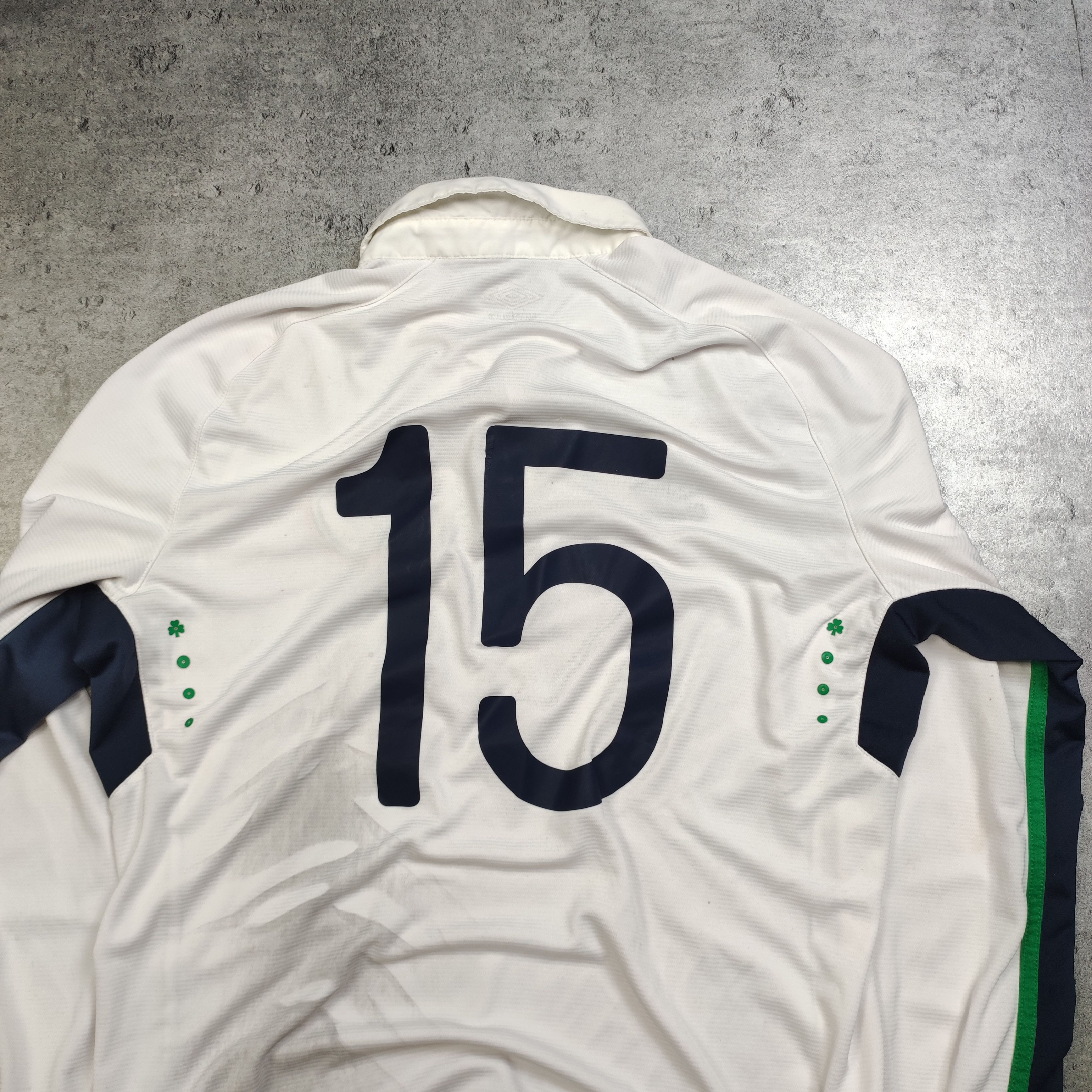 Other RARE Ireland #15 Match Worn Youth National Team 14/16 Jersey Size US L / EU 52-54 / 3 - 11 Thumbnail