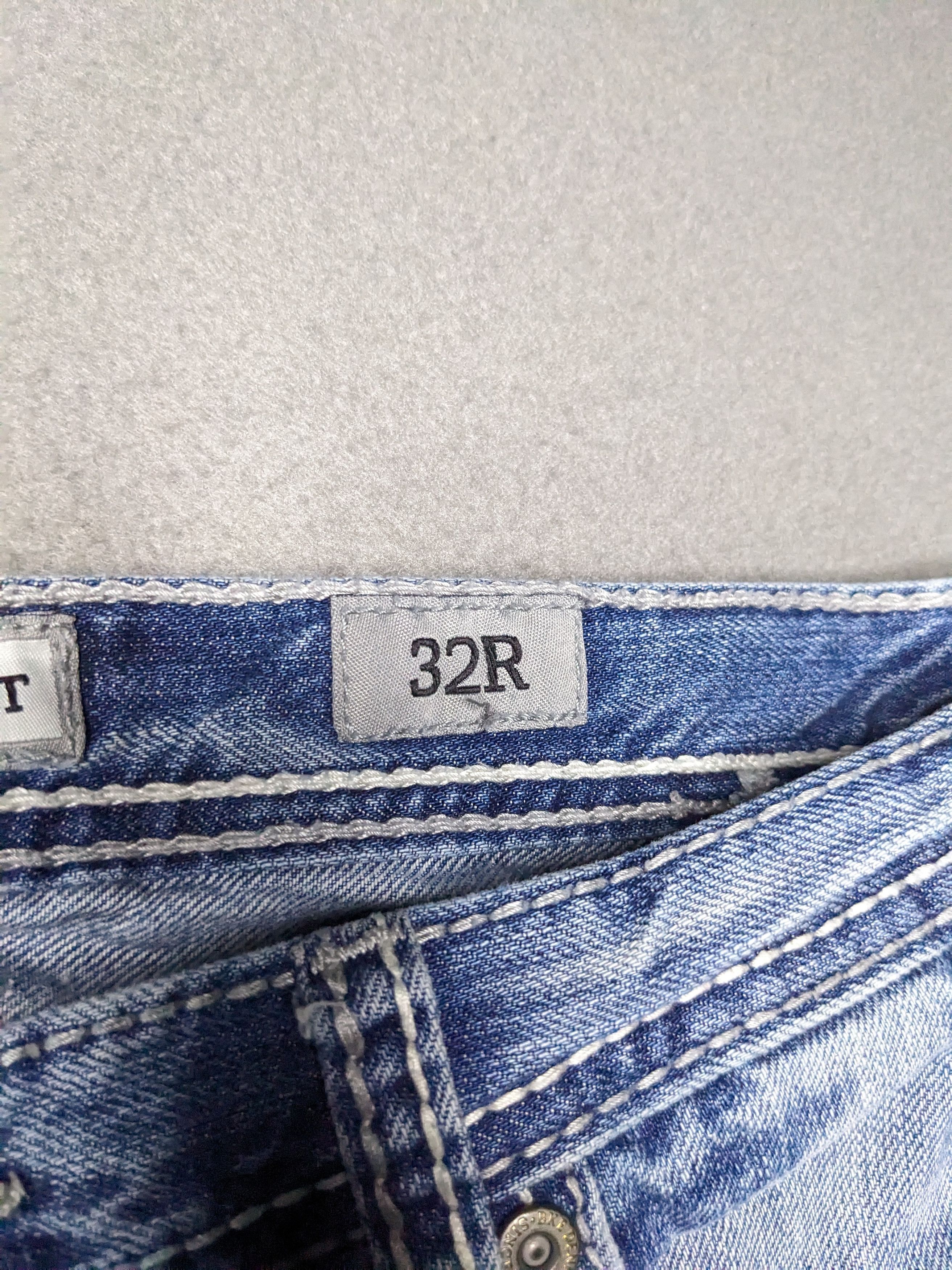 BKE BKE Tyler Straight Jeans 32x30 Distressed Whiskered Western Size US 32 / EU 48 - 10 Thumbnail