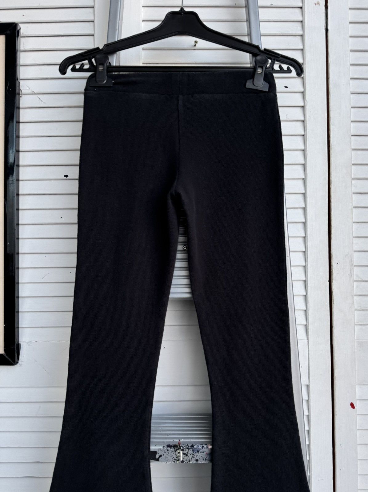 Ellesse Vintage Ellesse Flared Black Rib Pants Size 8 Size 27" / US 4 / IT 40 - 8 Thumbnail
