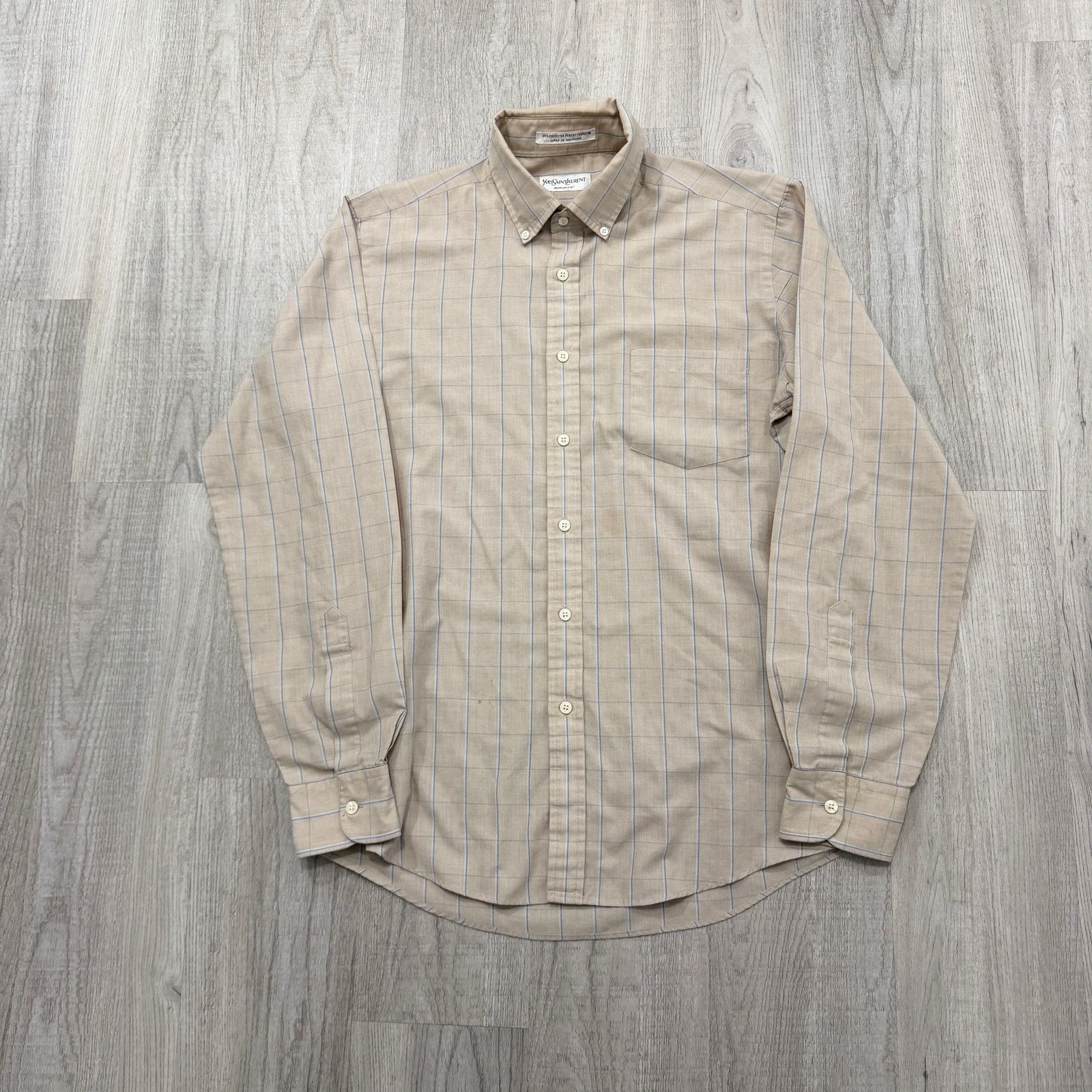 Vintage Vintage Yves Saint Laurent Button Down Shirt 15.5 34-35 Size US M / EU 48-50 / 2 - 1 Thumbnail