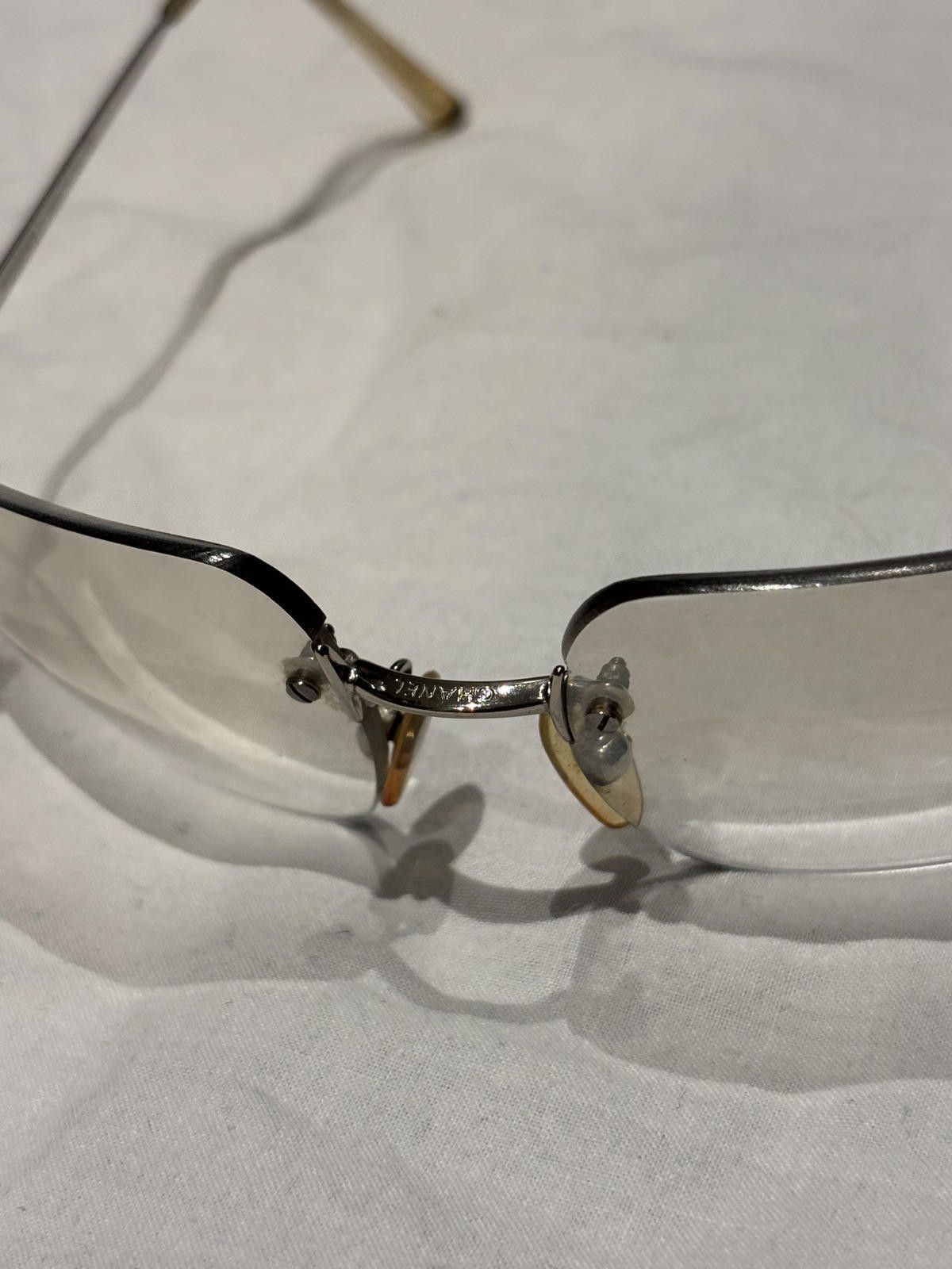 Chanel Chanel - Rimless Logo Embellished Sunglasses Size ONE SIZE - 7 Thumbnail