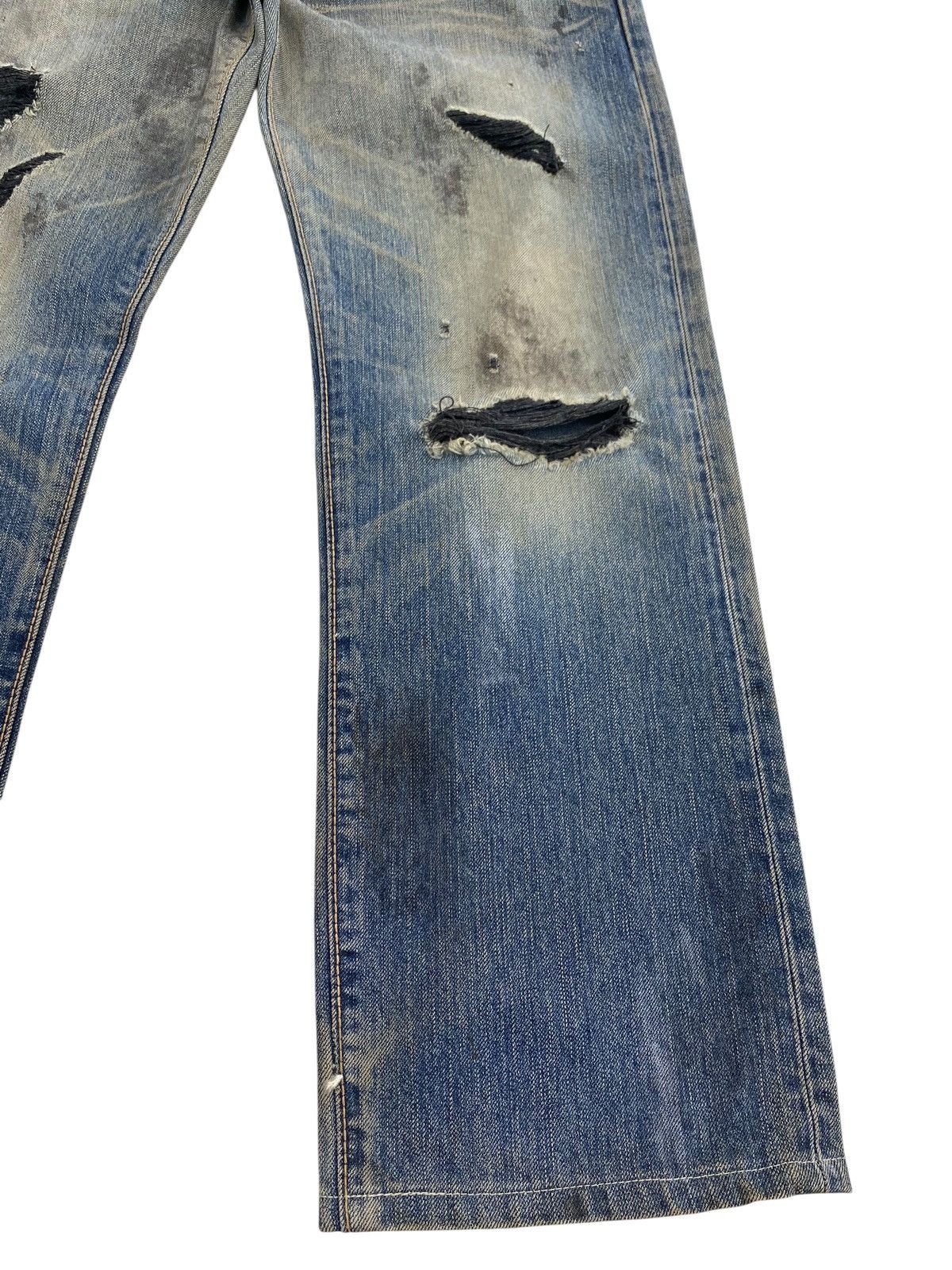 Edwin Vintage Edwin Mud Wash Style Distressed Jeans Size US 32 / EU 48 - 7 Thumbnail