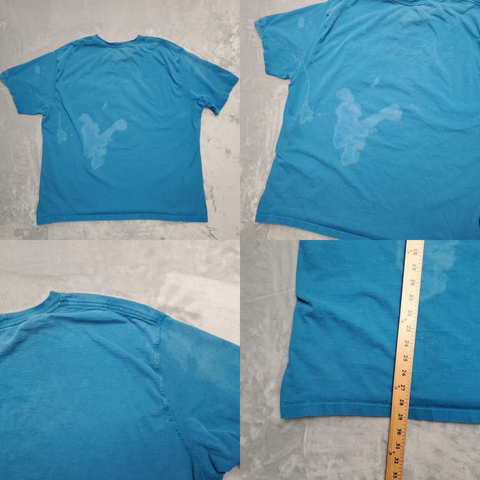 Carhartt VINTAGE Carhartt T Shirt Mens 2XL Blue Original Fit Faded Grunge Skate Y2K Pocket TEE Shirt Mens 2XL Blue Size US XXL / EU 58 / 5 - 8 Thumbnail