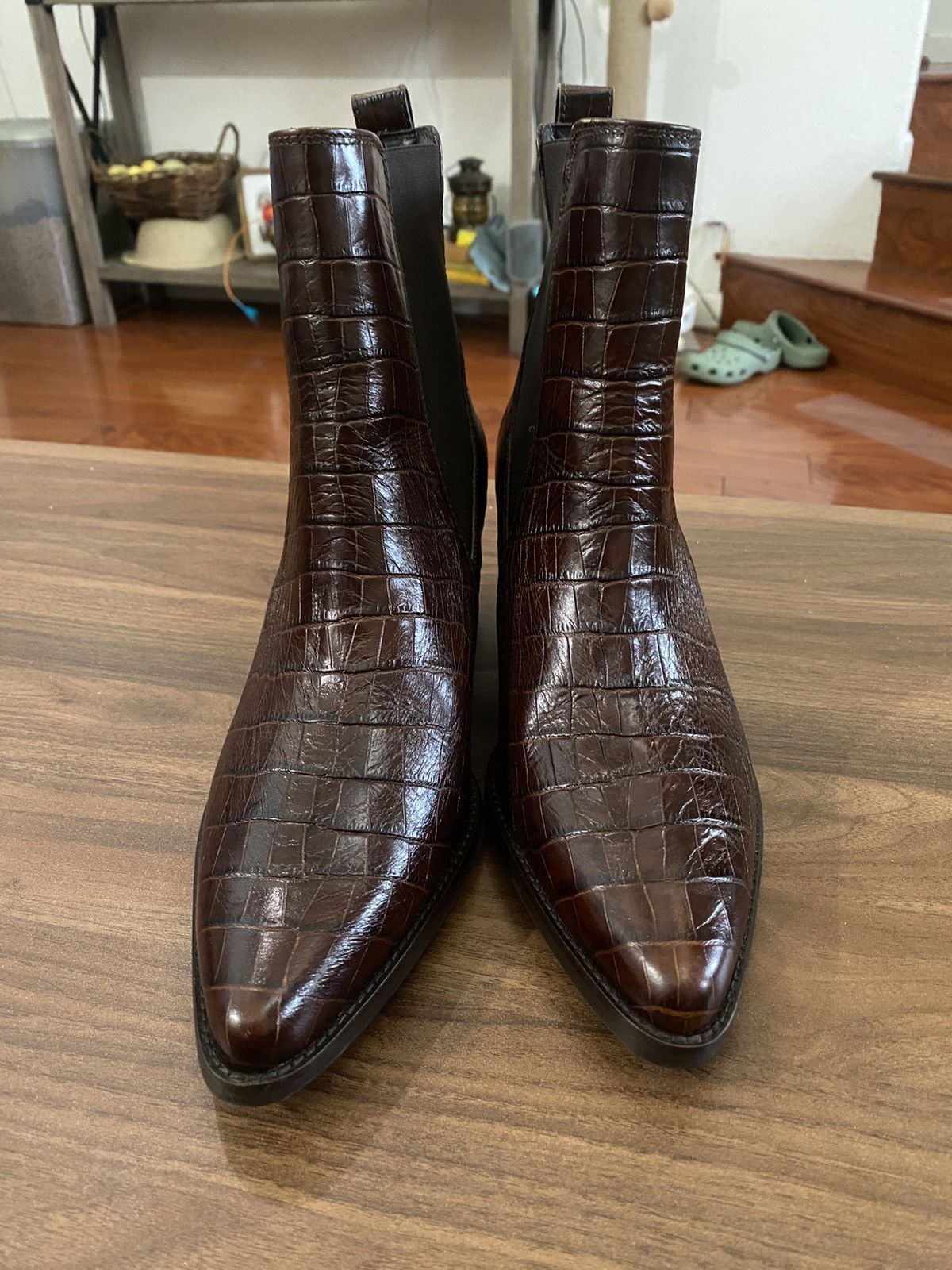 Other New Paul Green Cojo Bootie in Cigar Antic Croco US 9/UK 6.5 Size US 9 / IT 39 - 2 Thumbnail