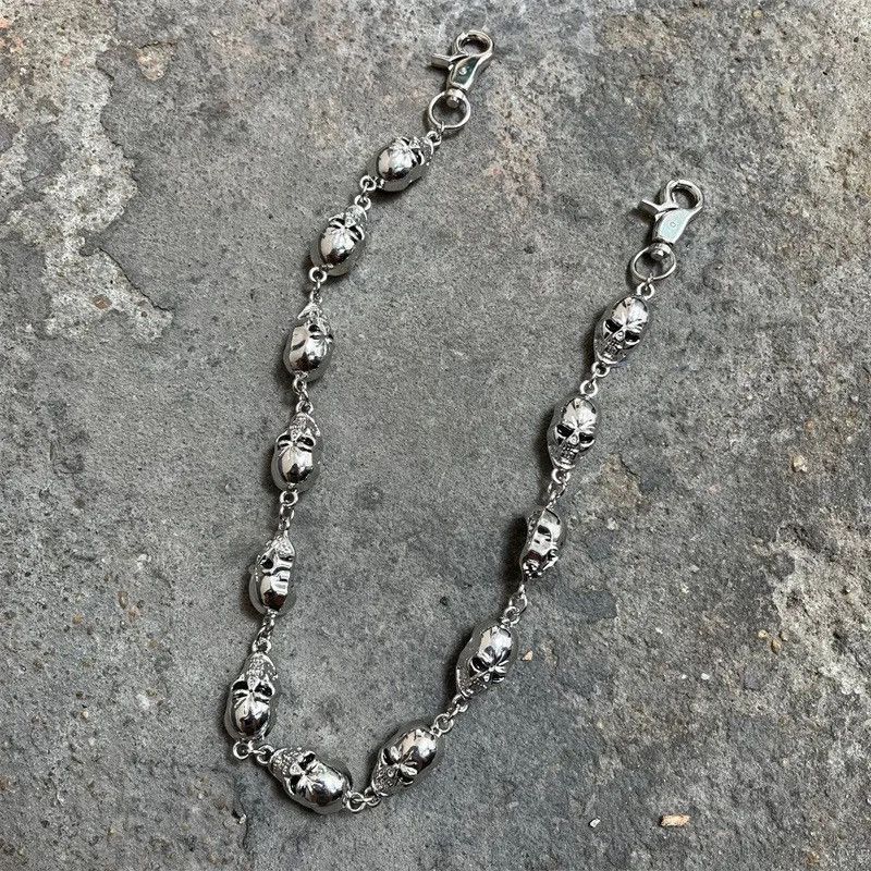 Jewelry Punk Metal Skull Pants Chain Size ONE SIZE - 3 Thumbnail