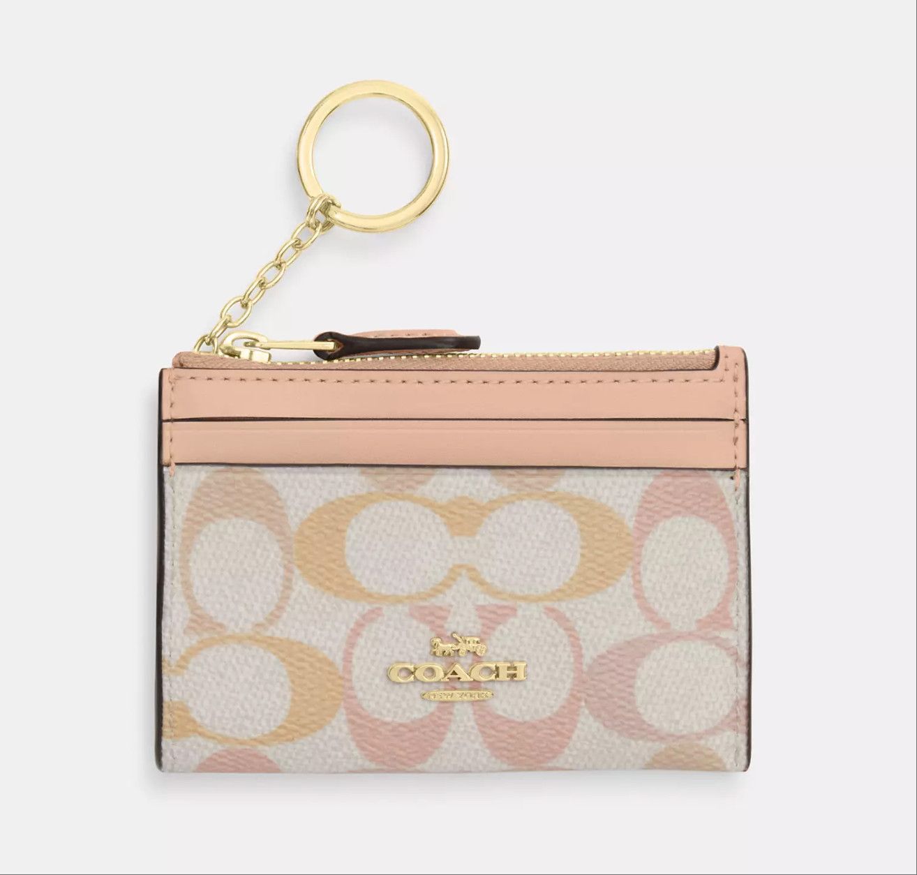 Coach Mini Skinny Id Case In Signature Canvas CEC49 Size ONE SIZE - 5 Thumbnail