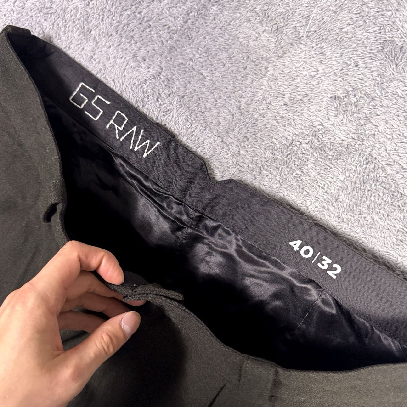 G-Star G-Star Raw Pants Mens 40x32 Varve Relaxed Chino Trousers Wool Cinchback Banished Size US 40 / EU 56 - 4 Thumbnail